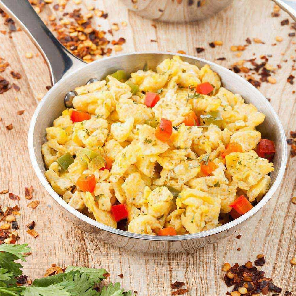 Restaurantware 4 Inch Mini Frying Pan, 1 round Egg Pan - with Handle, Dishwasher Safe, Silver Stainless Steel Small Frying Pan, Hanging Hole, for Scrambles, Appetizers, or Desserts