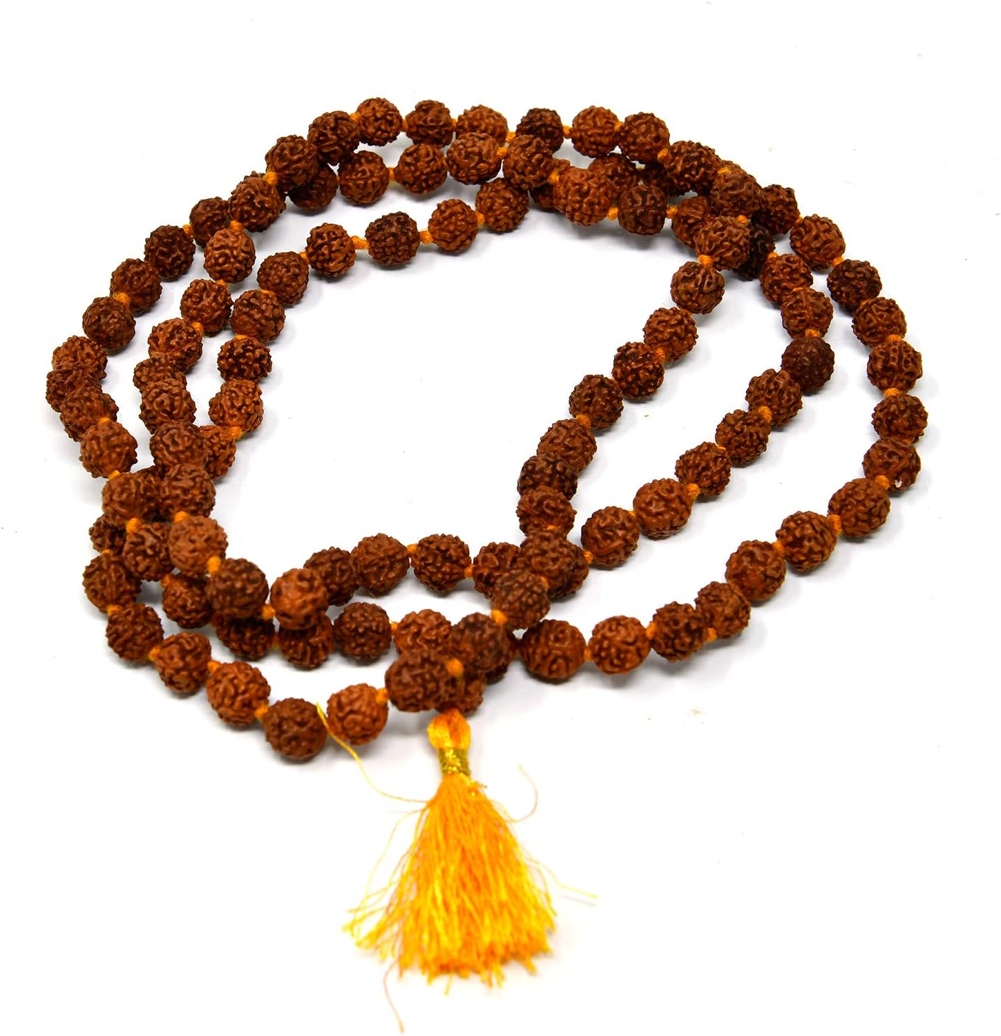 Wonder Care- 108Wood Beads Rudraksha Mala Panch Mukhi Rudraskha Mala Divine and Authentic Rudraksha Mala Unique Wood Beads Semi-Precious Rudraksha Mala Organic and Ayurvedic Jewellery