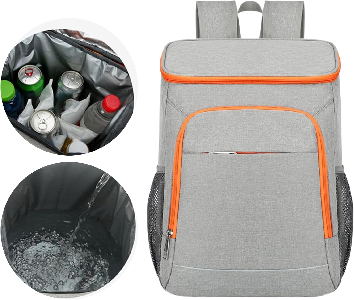 Lunch Box Backpack 50L | Insulated Meal Prep Backpack - Waterproof Box Leakproof Bag for Camping Beach Hiking Bbq Travel Picnic image number 5