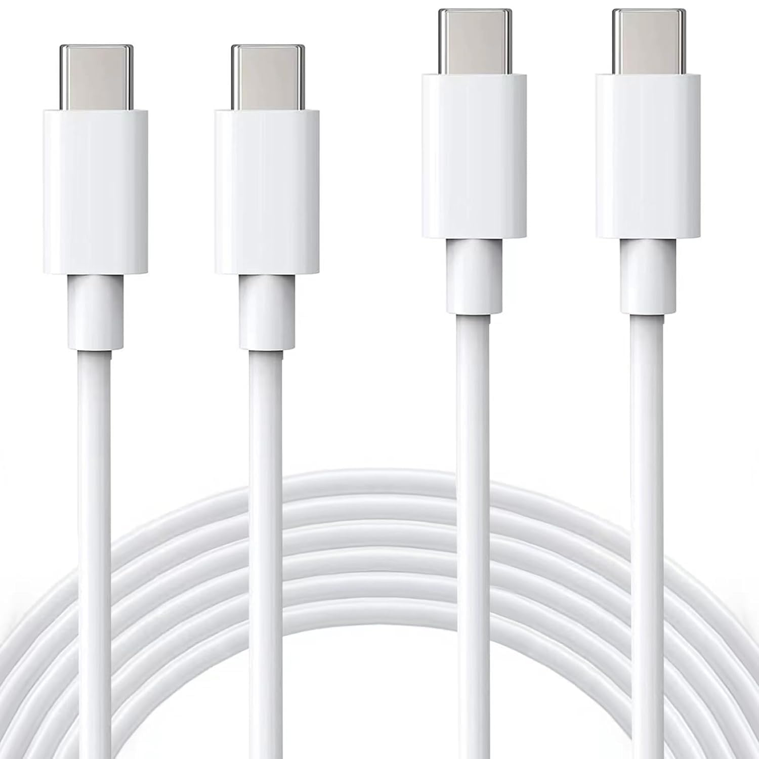 Moleoo USB C to USB C Cable 60W, 2Pack 2M Long Type C to Type C Cord, Fast Charging Cable Compatible with I Phone 17/16/ 15 Pro plus Pro Max/Pad/Air/Mini/Macbook Air Galaxy S25 S24 S23 and More