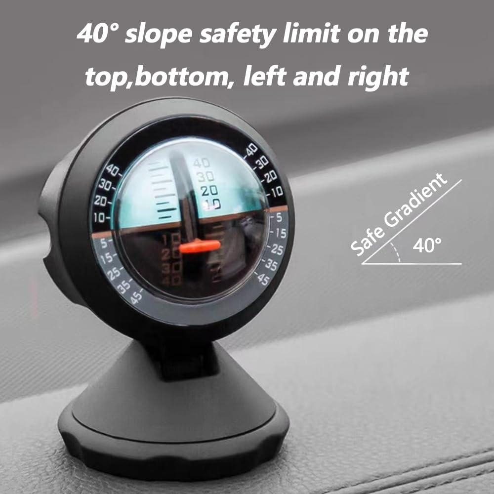 Car Inclinometer Level Tilt Gauge Indicator Gradient Balancer Tool for Off-Road Vehicle and Self-Driving Travelling Supplies image number 1