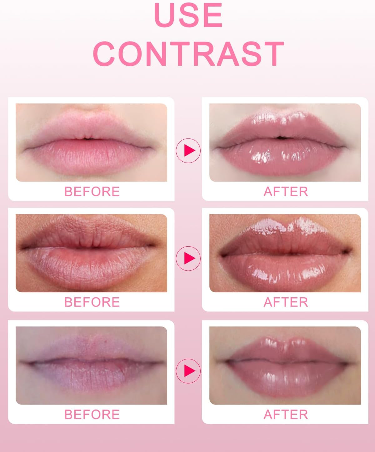 Bukamkom Collagen Lip Mask 20 Pieces,Which Can Provide Long-Lasting Nourishment,Moisturization,And Improve Wrinkles,Overnight Pink Lip Mask Individually Wrapped image number 3