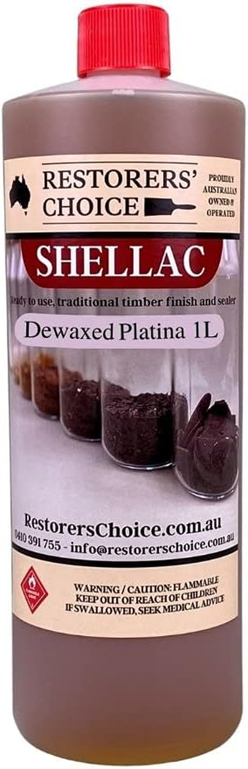 Dewaxed Shellac Ready to Use French Polish 1 Litre, Dewaxed Platina image number 6