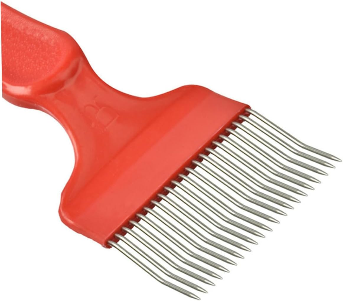 VANZACK Stainless Steel Uncapping Fork with Tines Essential Beekeeping Tool for Easy Honeycomb Maintenance for Inspecting Drone Brood and Uncapping Reach Areas image number 2