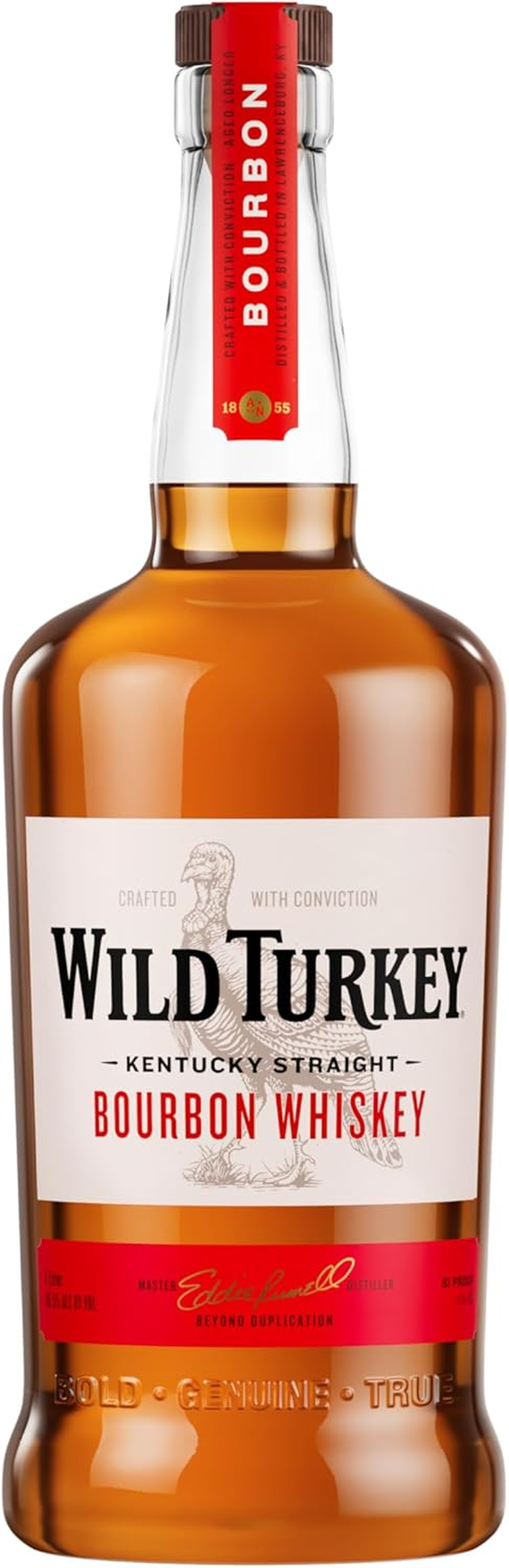 Wild Turkey 81 Proof Kentucky Straight Bourbon Whiskey 1 Litre image number 3