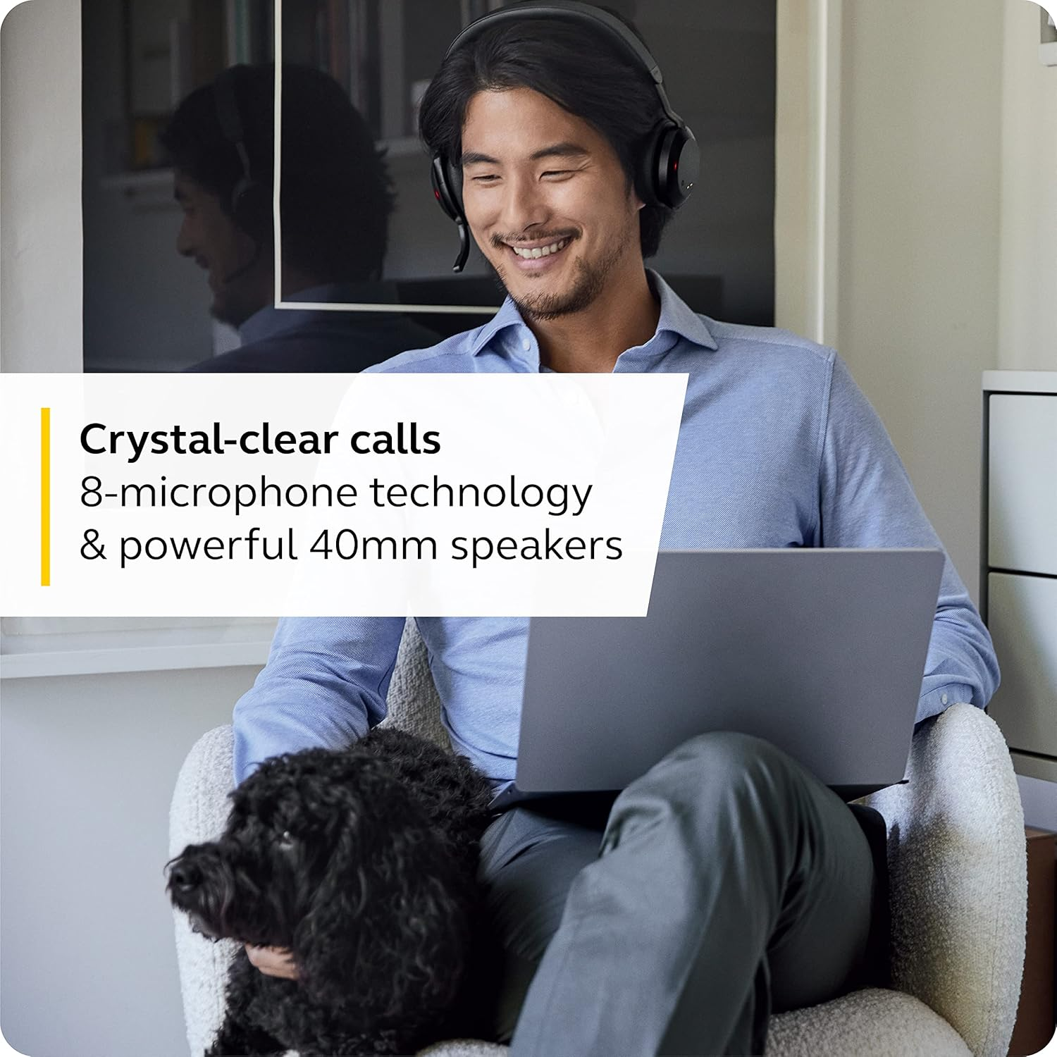 Jabra GN Evolve2 75 Link380A MS Stereo W/Stand USB-A Bluetooth Adapter [27599-999-989] image number 5