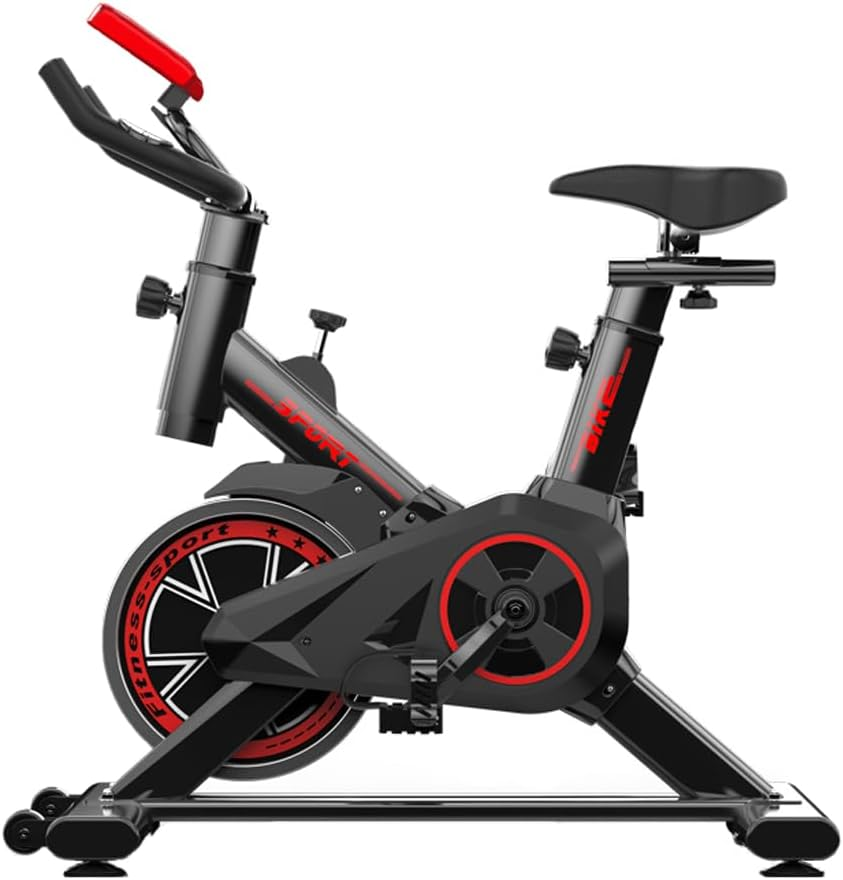 ALSTON Indoor Flywheel Fitness Stationary Bike Home Gym Spin Exercise Bike Stationary, Fitness Spin Bike Home Gym Workout Commercial Cycling Indoor image number 4