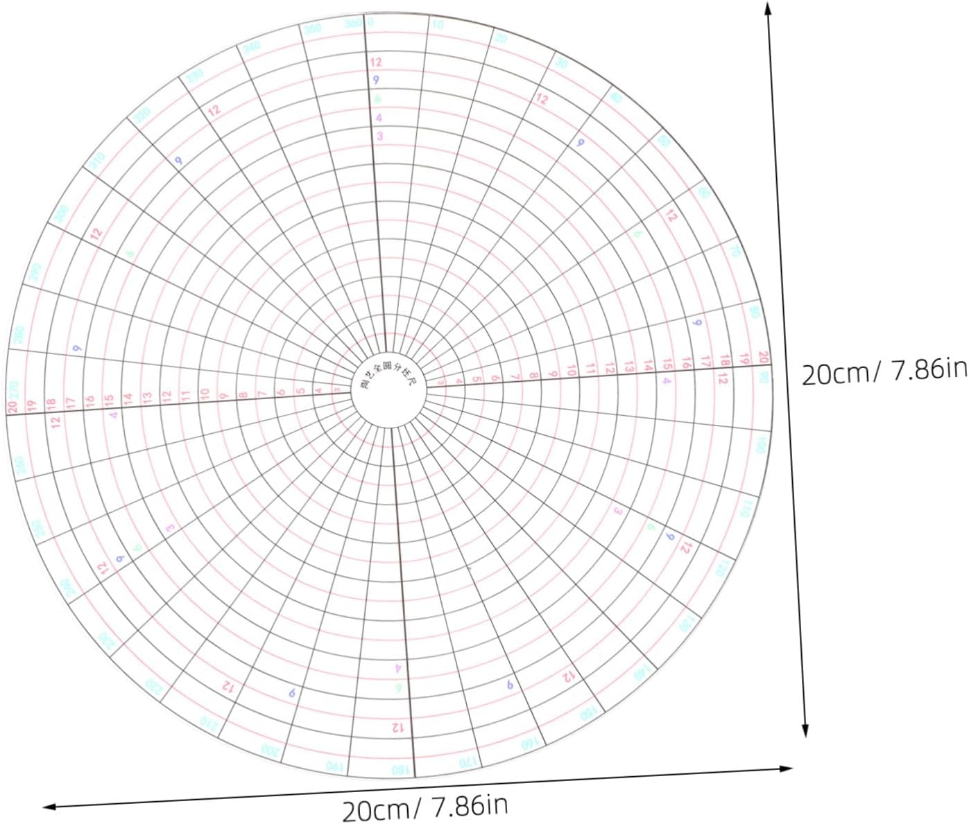 Abaodam Pottery Tools DIY Circle Stencils for Drawing Divider Ceramics Pottery Gauge Tool Slab Template Kit for Artists Students Hobbyists image number 3