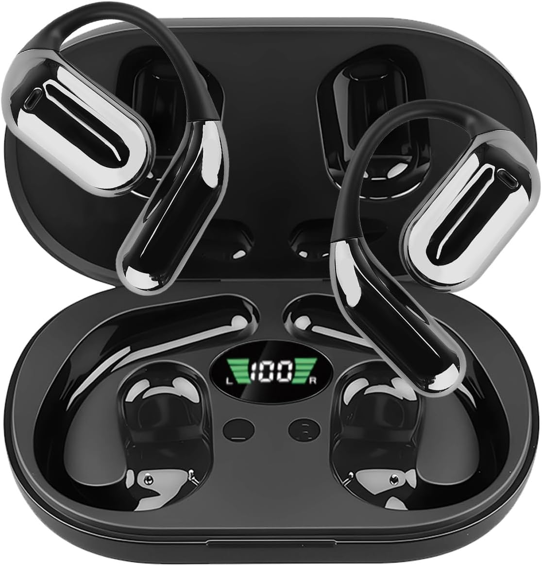 AI Translation Earbuds Real Time, Open Ear Wireless Headphones with 144 Languages & Accents Support, 13Mm Dynamic Driver for Immersive Sound, Compatible with Ios and Android for Travel & Business image number 4
