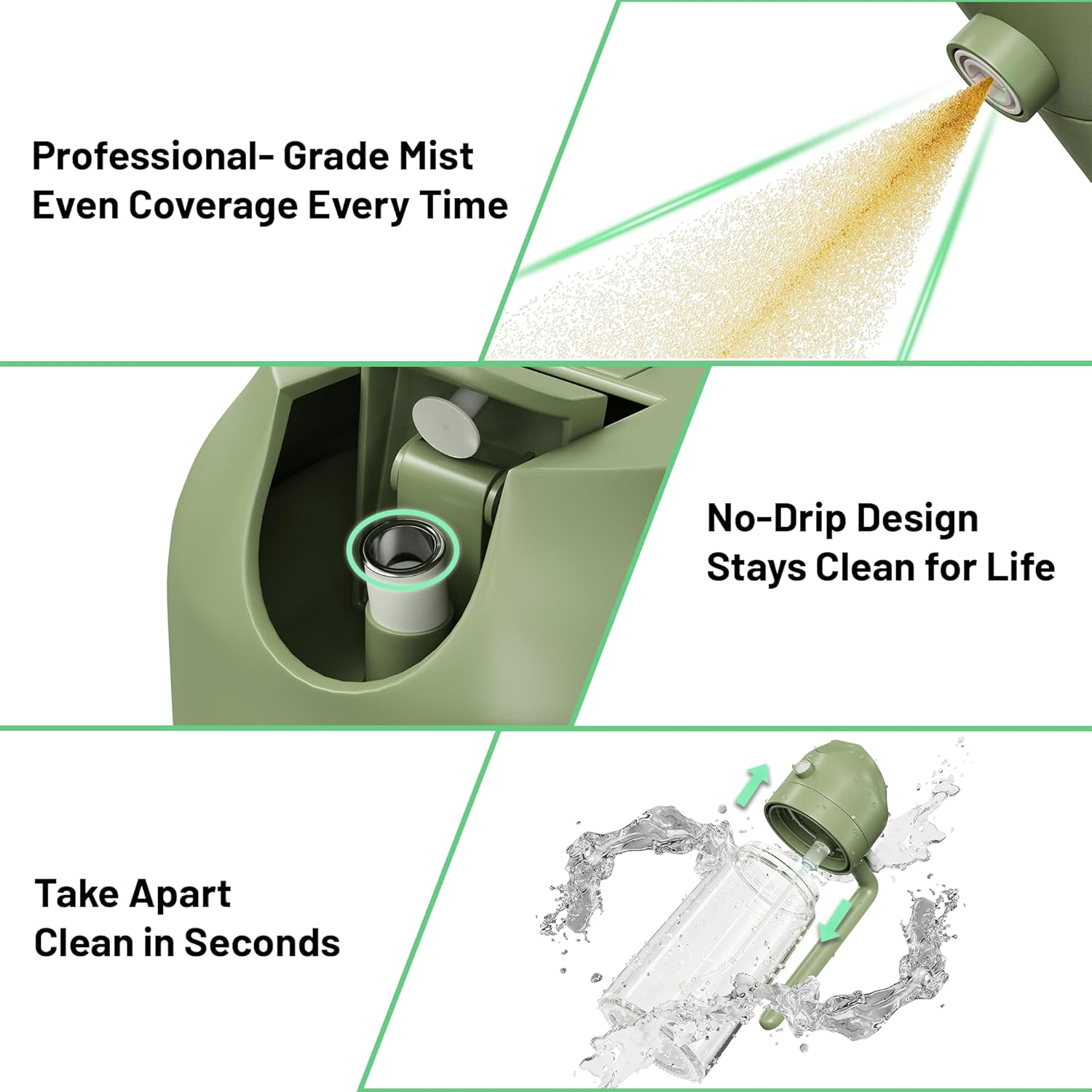 470Ml Oil Sprayer for Cooking, 2 Modes Olive Oil Spray Bottle with No-Drip Design, Refillable Oil Mister for Air Fryer, Salad, Grilling, Baking, Kitchen Gadgets for Healthy Cooking image number 1