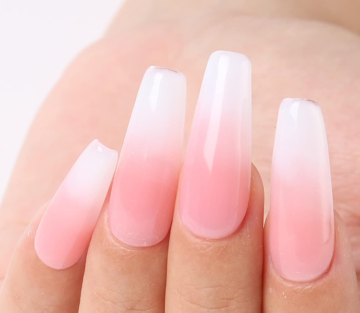 AIMEILI White Builder Gel Nail Extension 30Ml Soak off UV LED Nail Enhancement Manicure Tool Nail Art False Nails