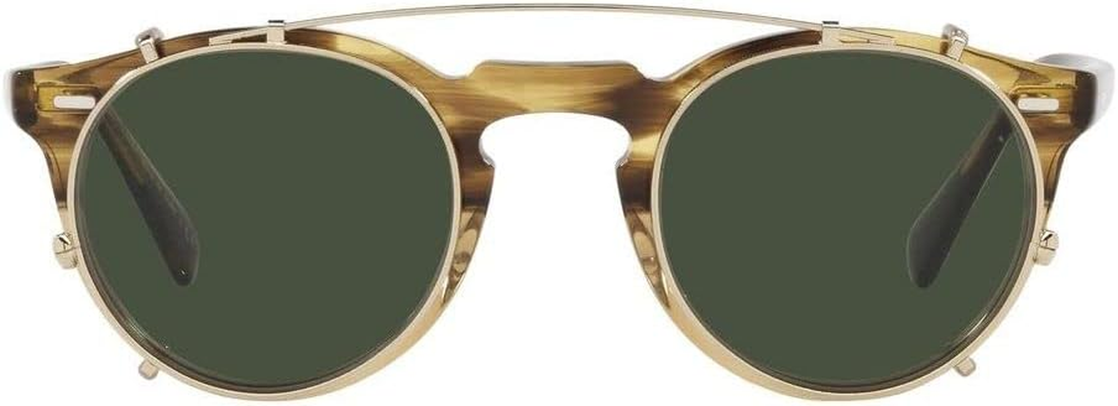 Oliver Peoples GREGORY PECK OV 5186 Gold/Green Clip-On Only 47/23/0 Unisex Eyewear Frame image number 2