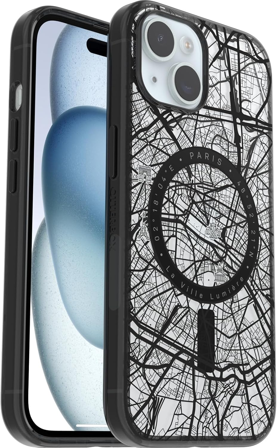 Otterbox Clear Case Series with Magsafe for Iphone 15, Shockproof, Drop Proof, Ultra-Slim, Protective Case, 3X Tested to Military Standard, Narwhal