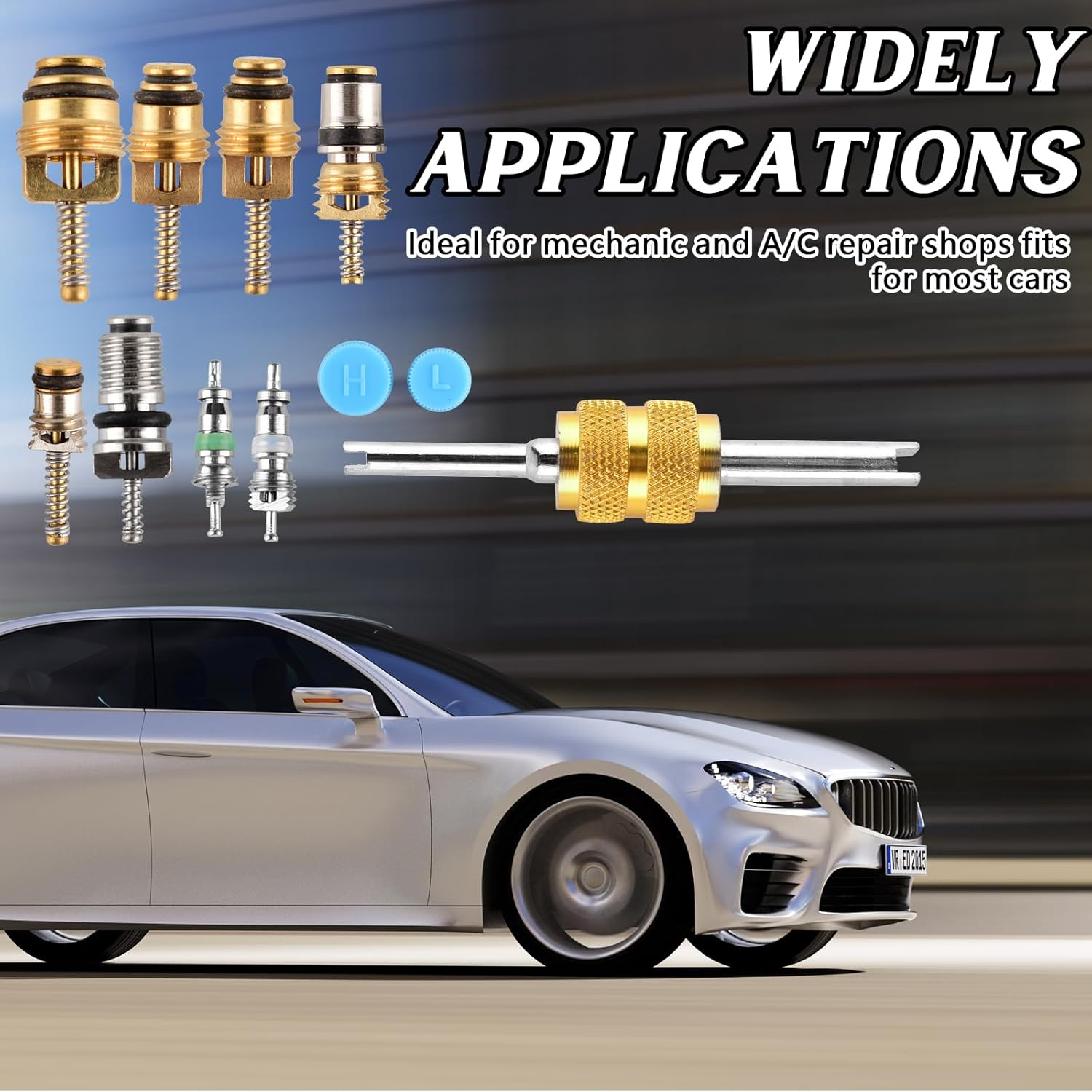 270PCS Rubber O-Rings + 63PCS AC Valve Cores Kit | Car A/C Repair Toolkit with Removal Tool | Fits R12 & R134A Systems | Restore Auto Air Conditioning Performance image number 3