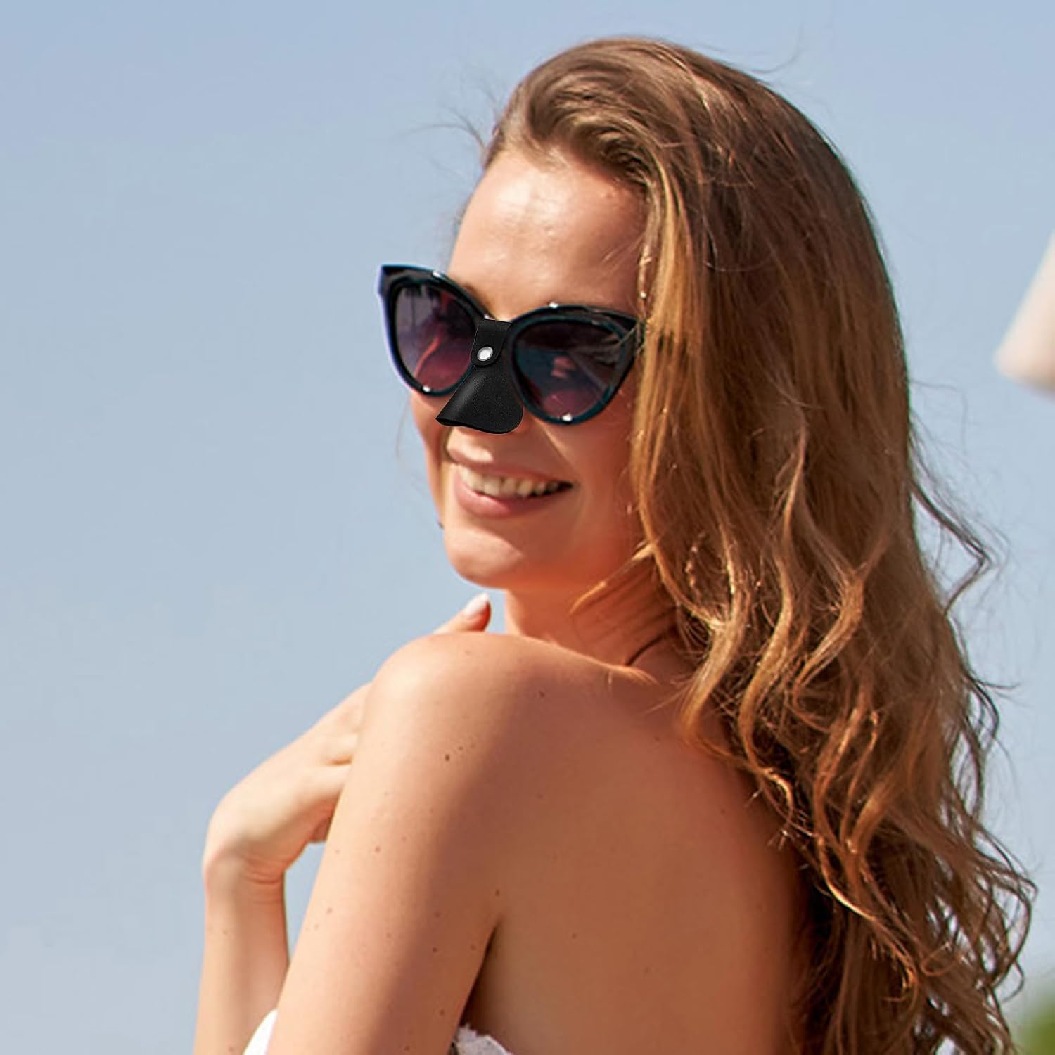 5 Pieces Outdoor UV Protection Nose Cover,Nose Guard, for Glasses,Comfortable Sunshade Face Protector Eye Shield Breathable Skin Care for Men, Women image number 5