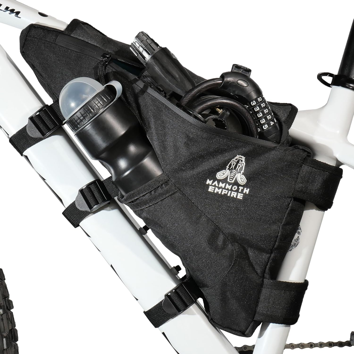 Bicycle Triangle Frame Bag - Water Resistant Storage Pouch for MTB Road Bike Cycling Accessories (Green)