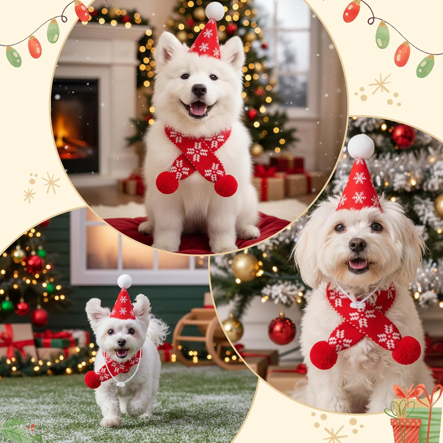 Christmas Dog Costume Snow image number 3