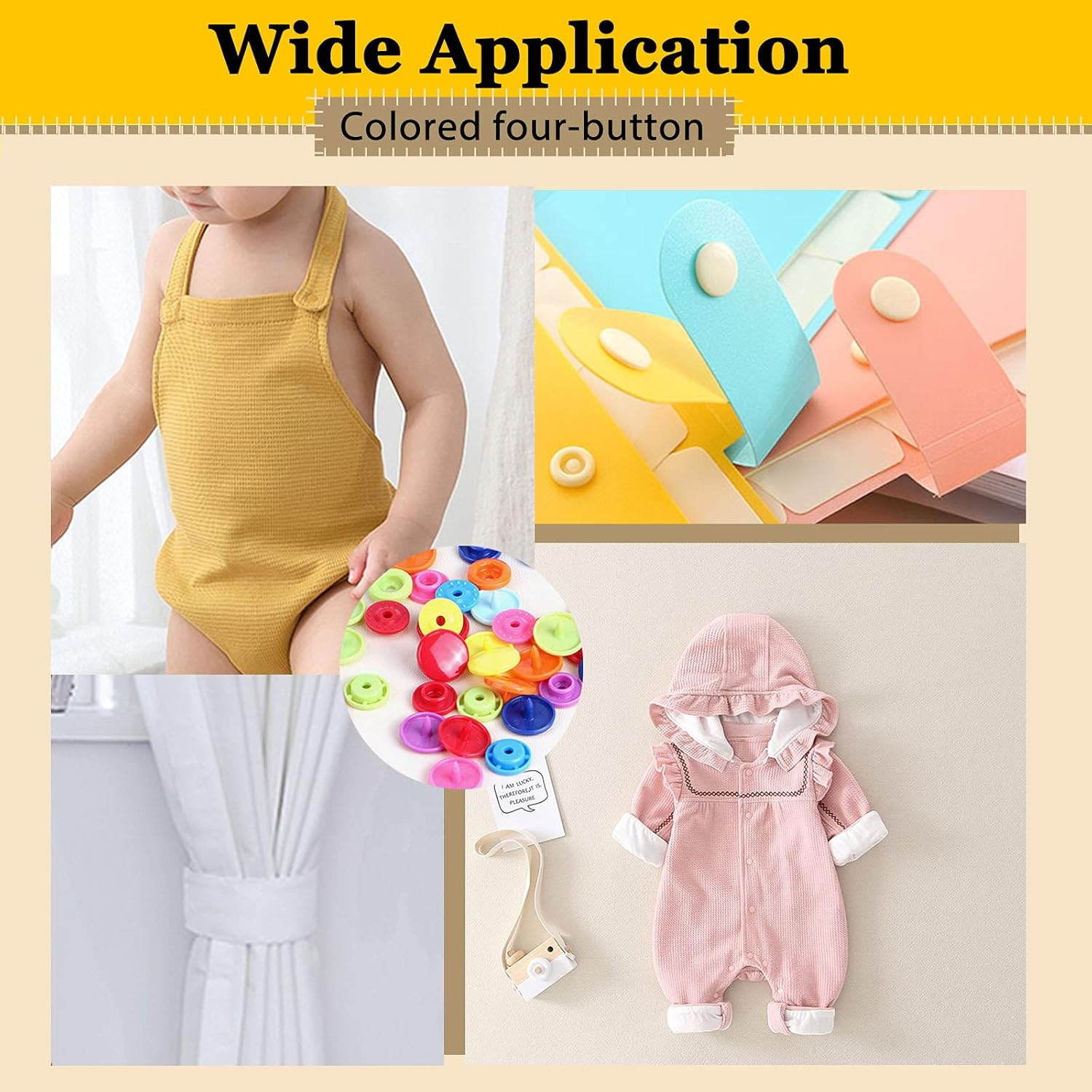 Mardatt 405 Pcs Snaps Plastic Buttons with Snaps Pliers Set 24 Color Plastic No-Sew Buttons Snaps Fasteners Setter Hand Tools with Sewing Clips for Clothes Sewing, DIY Projects in Storage Box image number 2