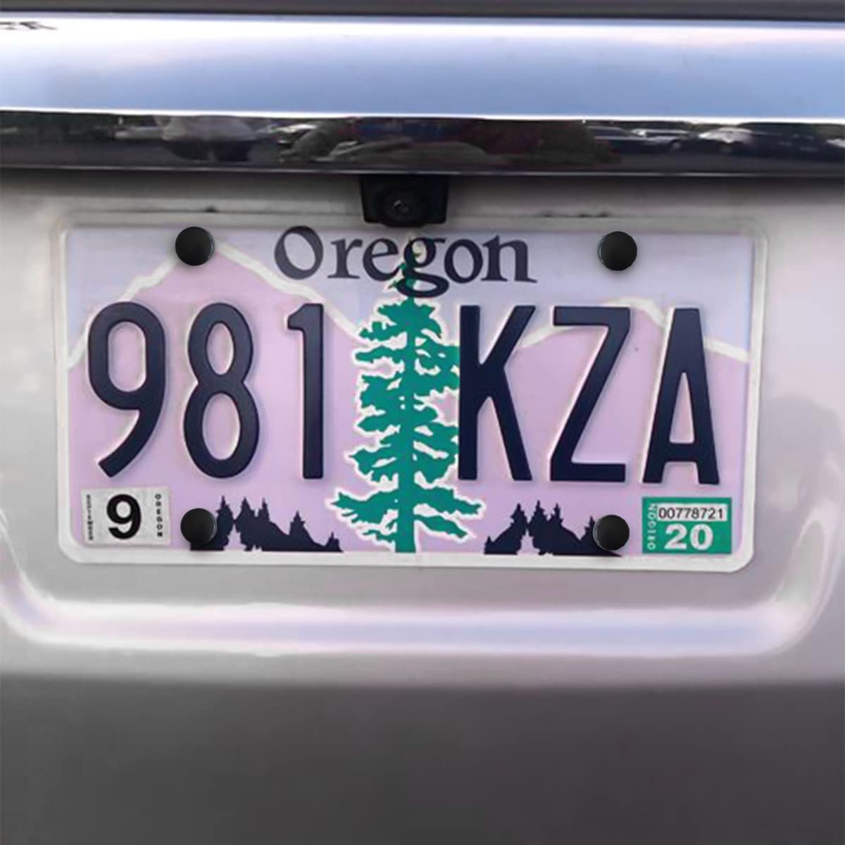 YALOK anti Theft License Plate Screws Kits- Rustproof Stainless Steel Car Tag Plate Mounting Hardware, M6 (1/4") Tamper Proof Fastener Nut, Caps Cover for Front Rear Frame Holder Mounting（Black-Set1） image number 5