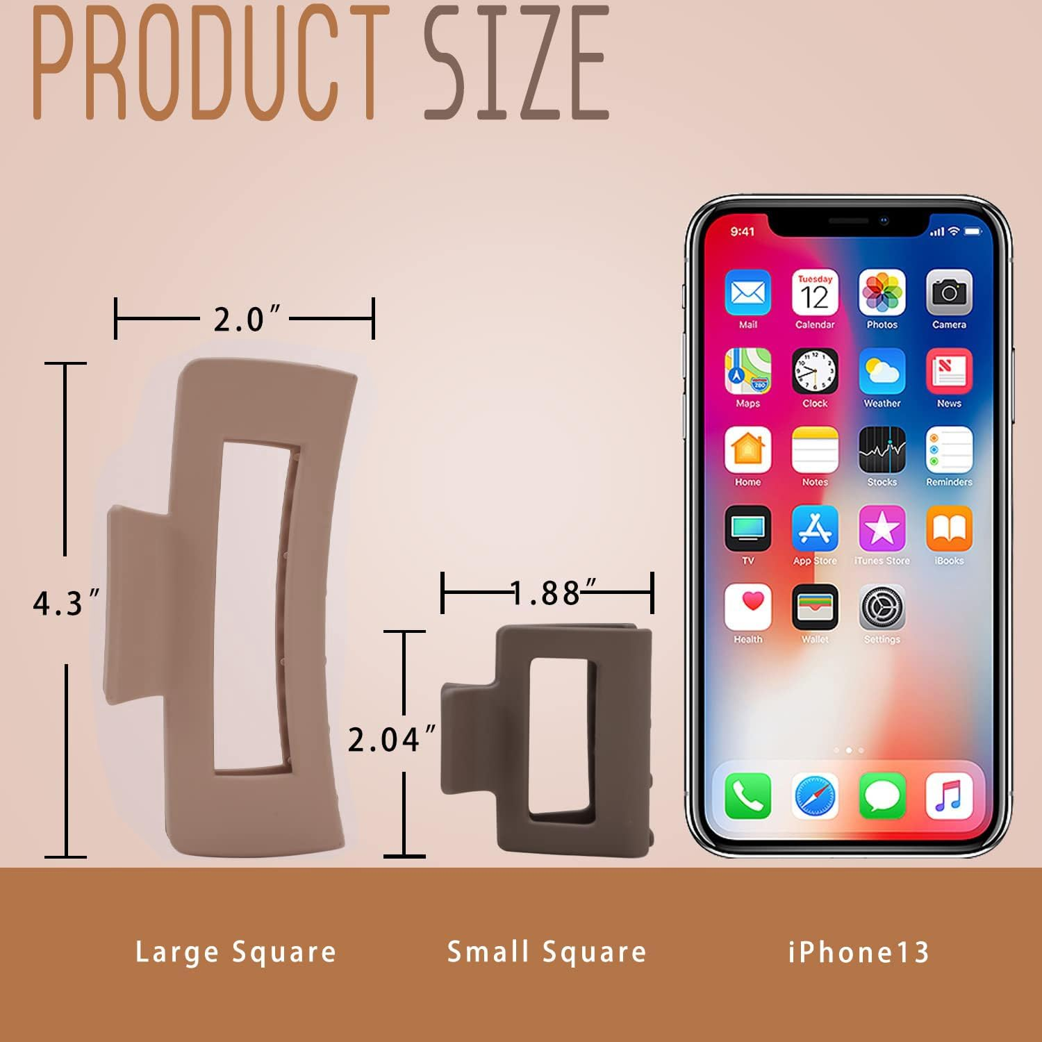 Pack of 8 Large Hair Clips, Non-Slip Large Hair Clips for Women Girls Hair Jaw Clips for Thick Hair Thin Hair Clip Claw Clip