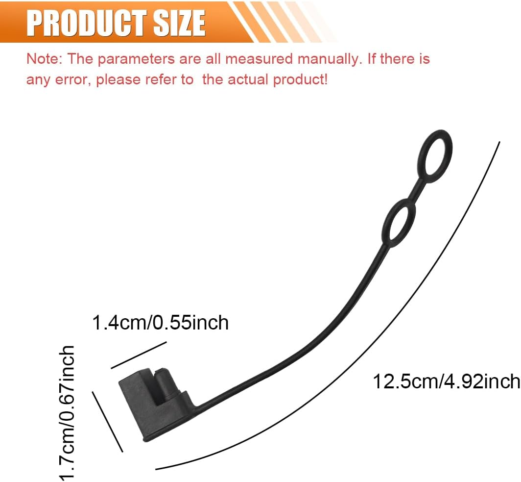 DUSCOKE 2 Pin Plug Replacement Weather Cap, SAE Waterproof Dust-Proof Cover Cap, DC Power Solar Automotive SAE Connector Protection Lid Top Covers (8PCS) image number 4