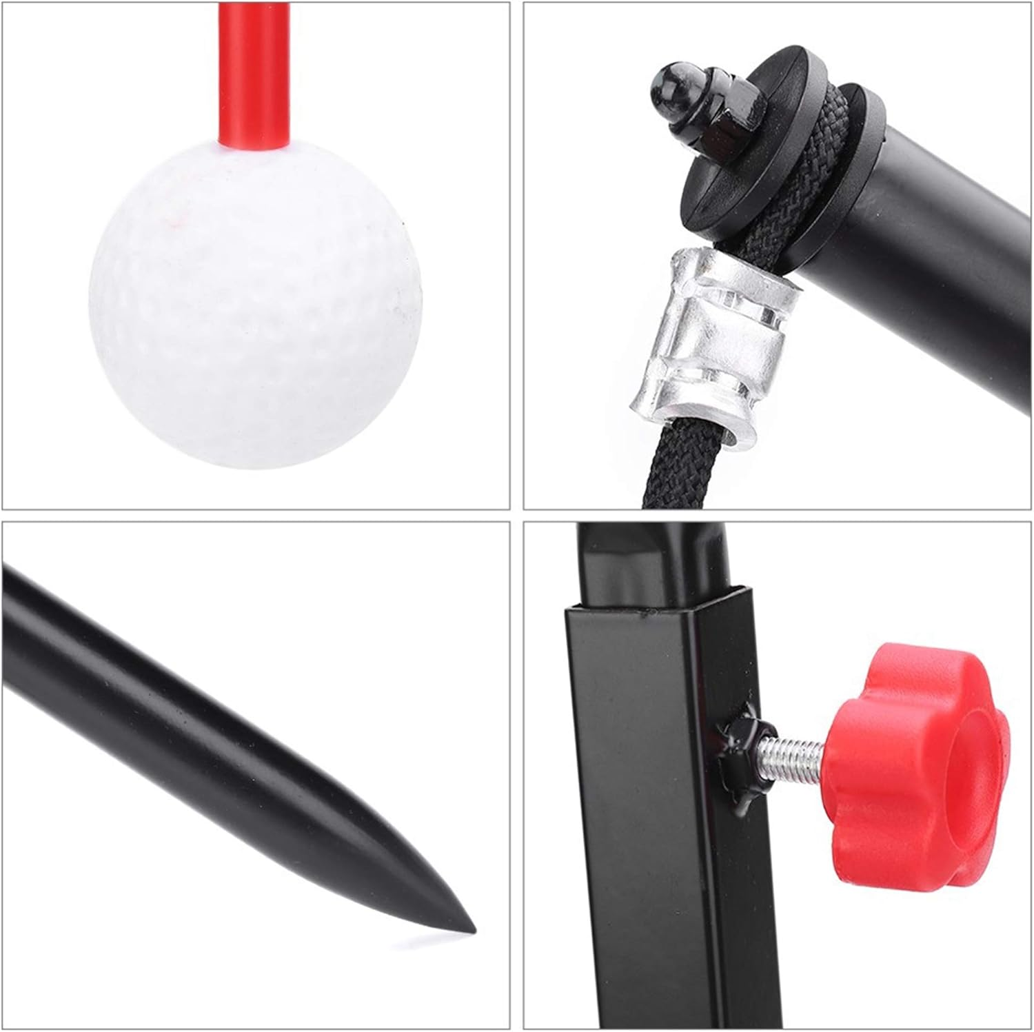 IMIFUN Golf Swing Trainer Path Training Aids,Black and Red image number 3