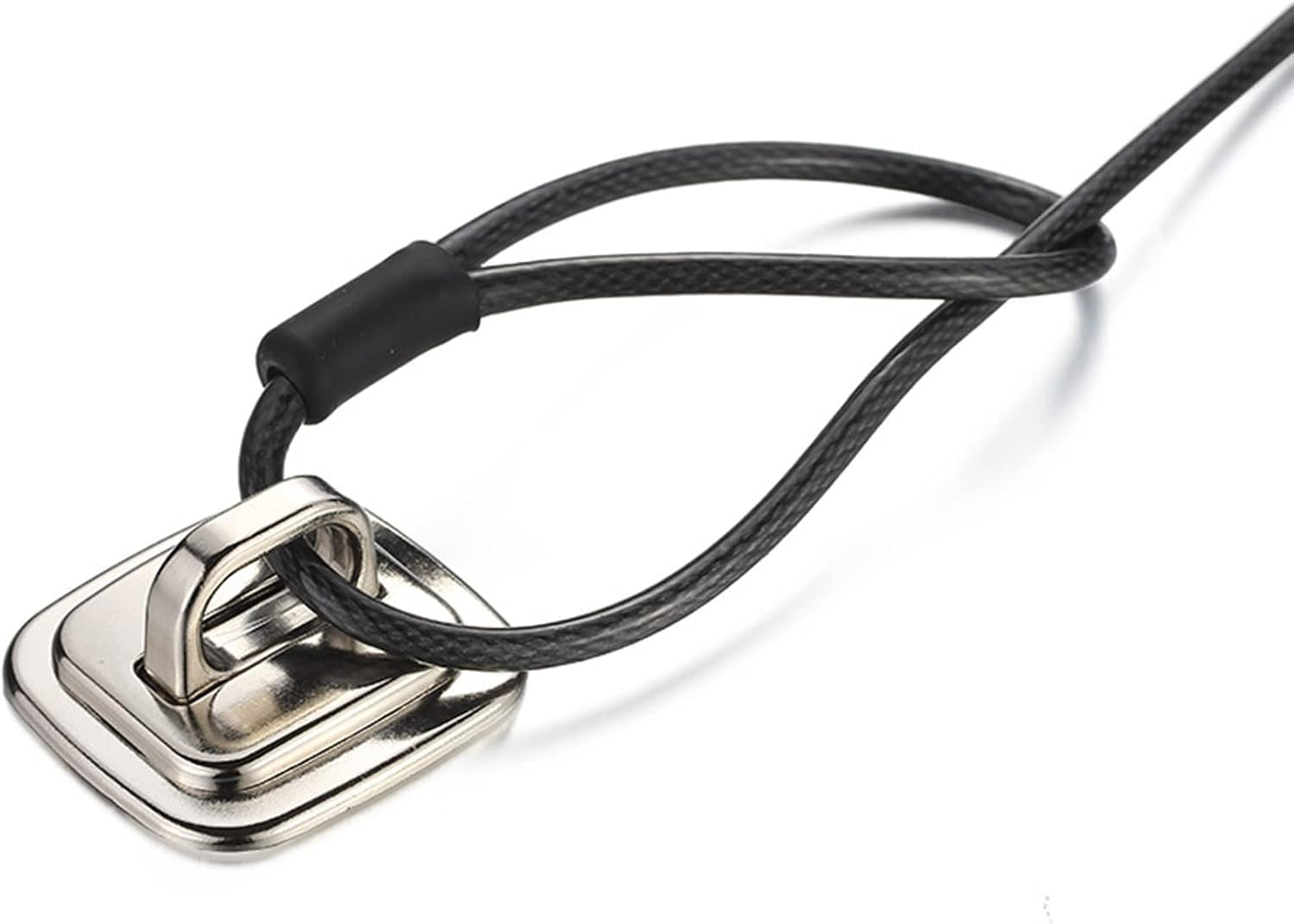 Liyquint Security Anchor Base Plate for Keyed or Combination Cable Locks, Desk Mount Anchor Accessory for Cable Locks,Self Adhesive Laptop Plate Zinc anti Theft Slot for Office Home image number 1