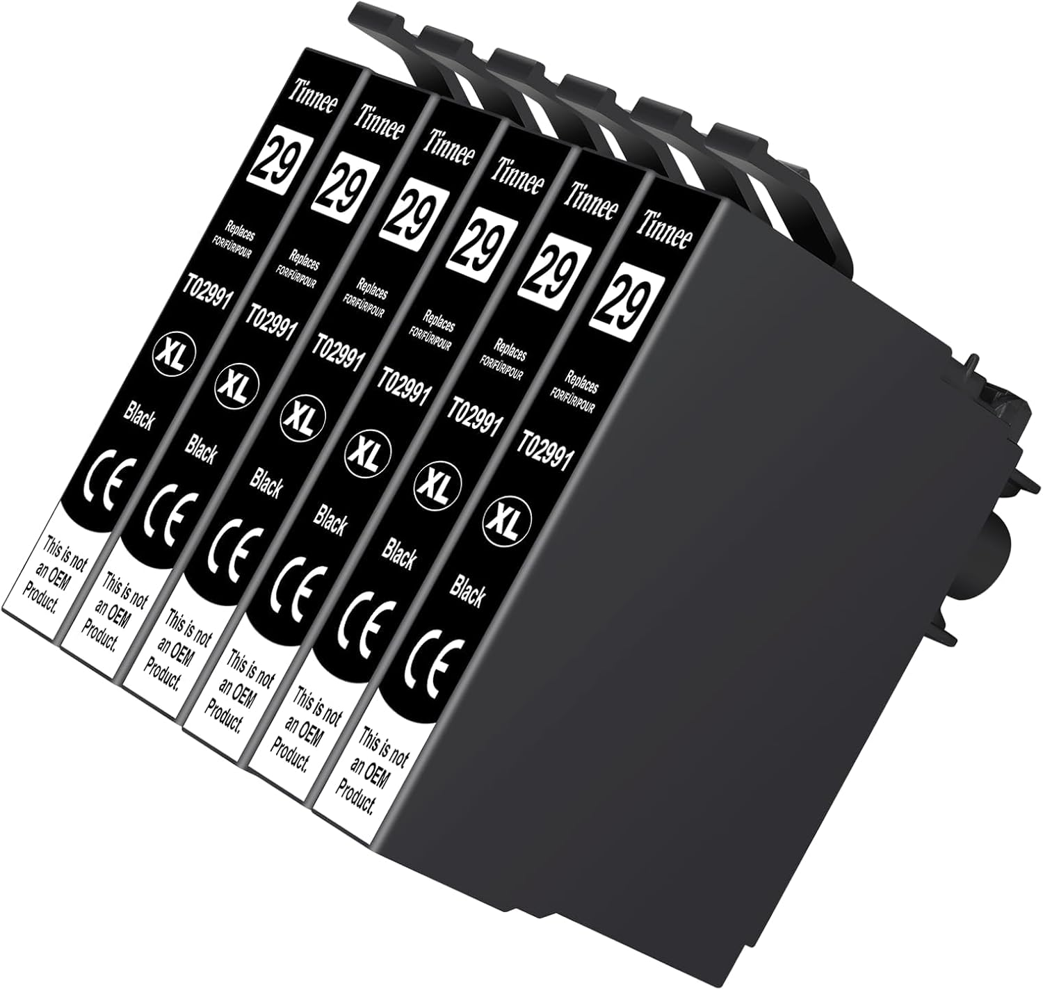 Multipack 29 XL Cartridges Replacement for Epson 29 Epson 29XL Printer Cartridges for Epson XP-342 XP-332 XP-442 XP-245 XP-352 XP-345 XP-445 XP-235 XP-435 XP-432 XP-335 (6 Black)