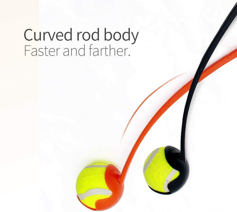 EZONEDEAL Sport Pet Ball Launcher, Dog Toy Ball Launcher, Tennis Ball, Throw the Ball Farther | Light Ball Launcher Stick Comfortable Health Handle, Agility Training Equipment, Catch Pet Ball (Green) image number 1