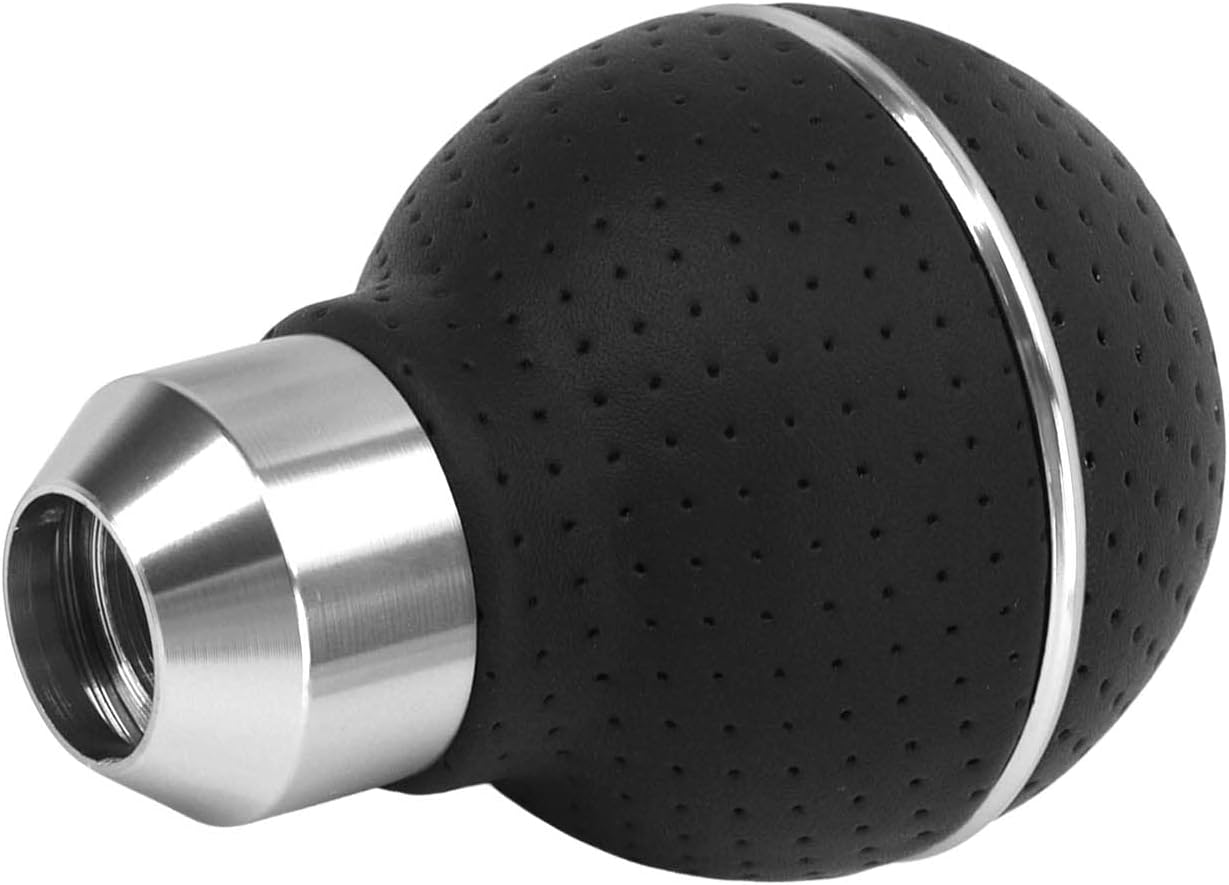 Gear Knob, 5 Speed ​​Decorative Easy to Use Universal Aluminum Alloy Car Shift Knob for Automobile (White) image number 3