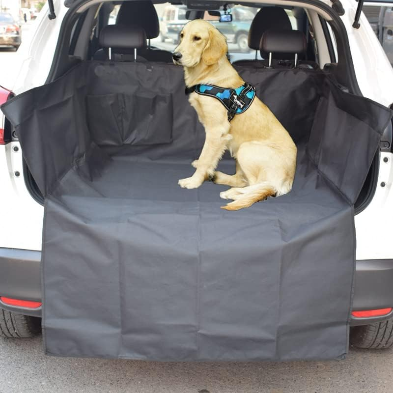 AIMALL Pet Dog Car Boot Cargo Liner Cover Mat Waterproof Protector for SUV & Ute, Heavy-Duty 600D Material, Non-Slip Backing, Large Size (155Cm X 104Cm X 33Cm) image number 1