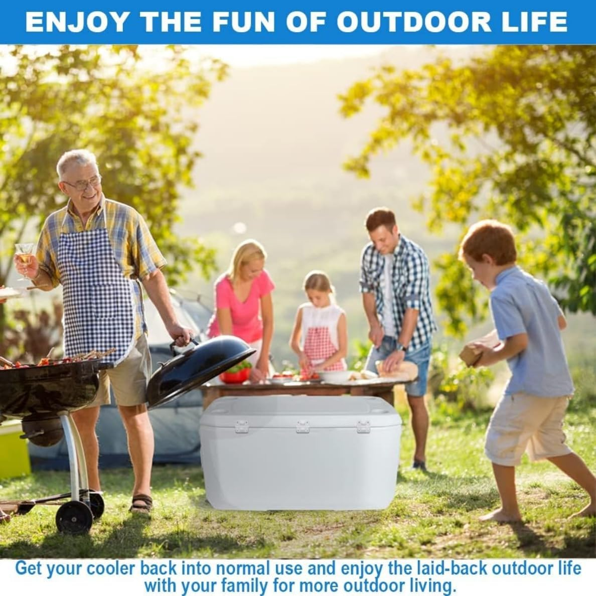 Cooler Replacement Plastic Hinges and Screws Set, Compatible with Coleman Coolers, Set of 2