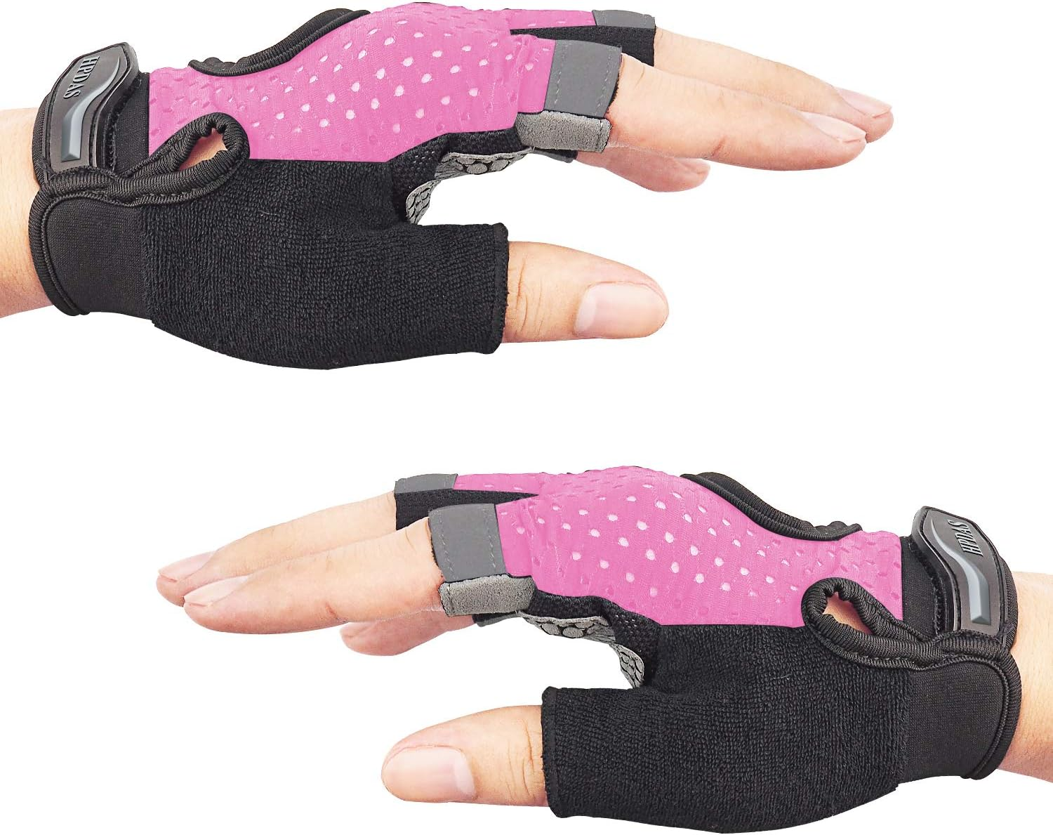 Workout Gloves Weight Lifting Gloves Palm Support Protection for Men Women, Exercise Gloves Sports for Training, Fitness, Gym, Black image number 1