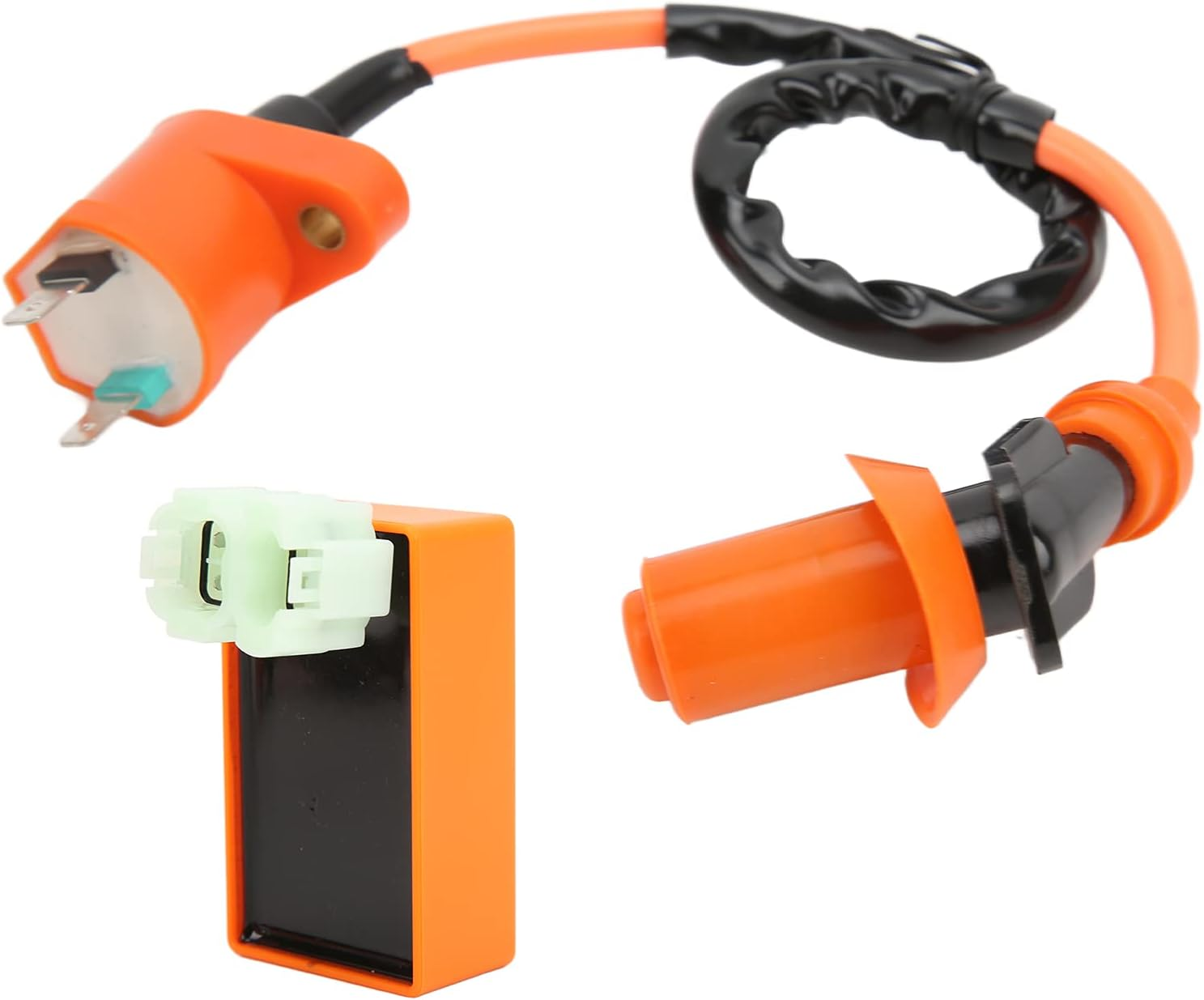 Intensive Spark Ignition Coil, CDI Box Kit with Single Stage Synchronization Circuit, Spark Plug for ATC125 TRX200D, Replacement for ATC125 TRX200D ATV and Motorcycles image number 6