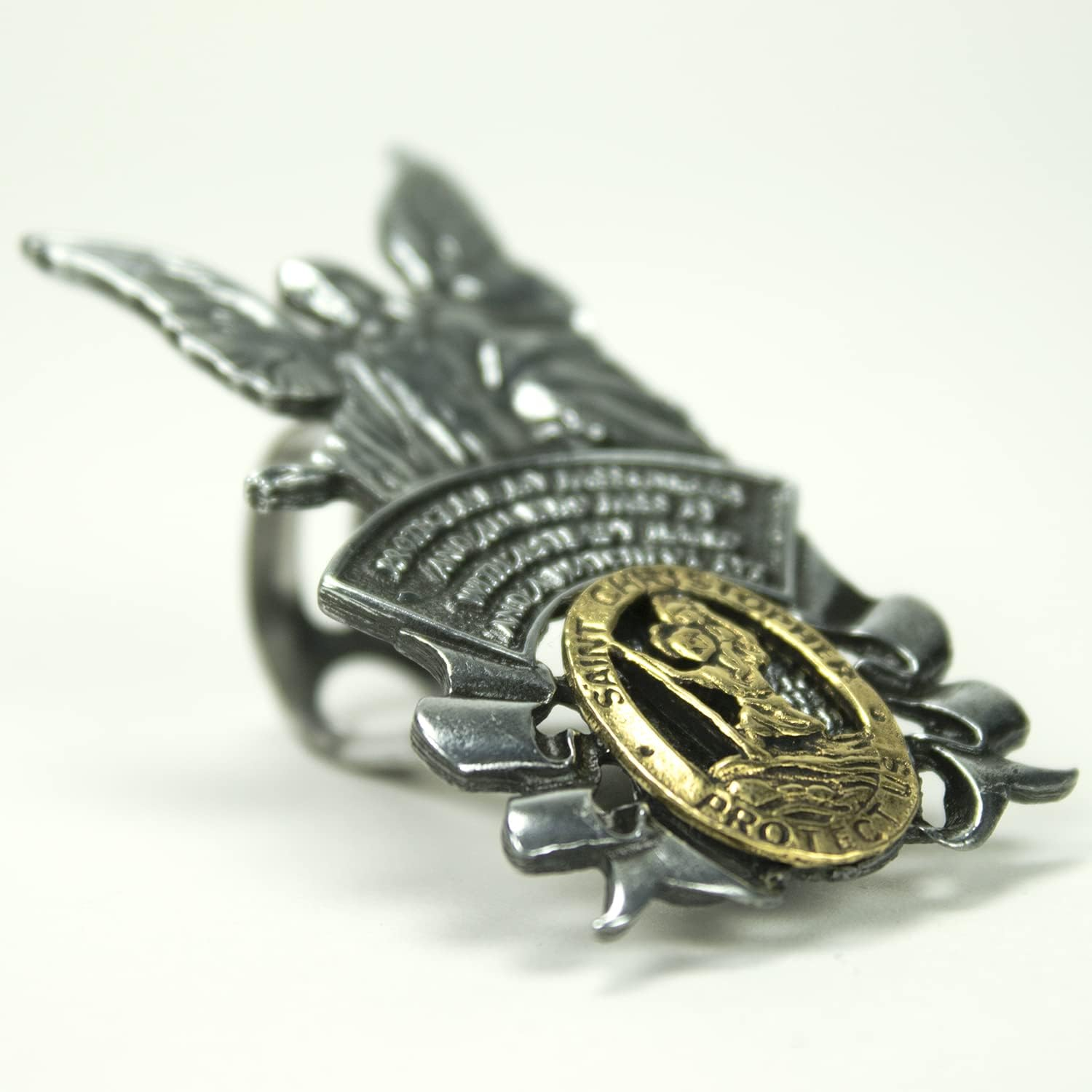 Cathedral Art (Abbey & CA Gift St. Christopher Guardian Angel Sun Visor Clip - Car and Automotive Accessories, Religious Gifts for Christians or Catholics, Charms for Travel Protection Small image number 5