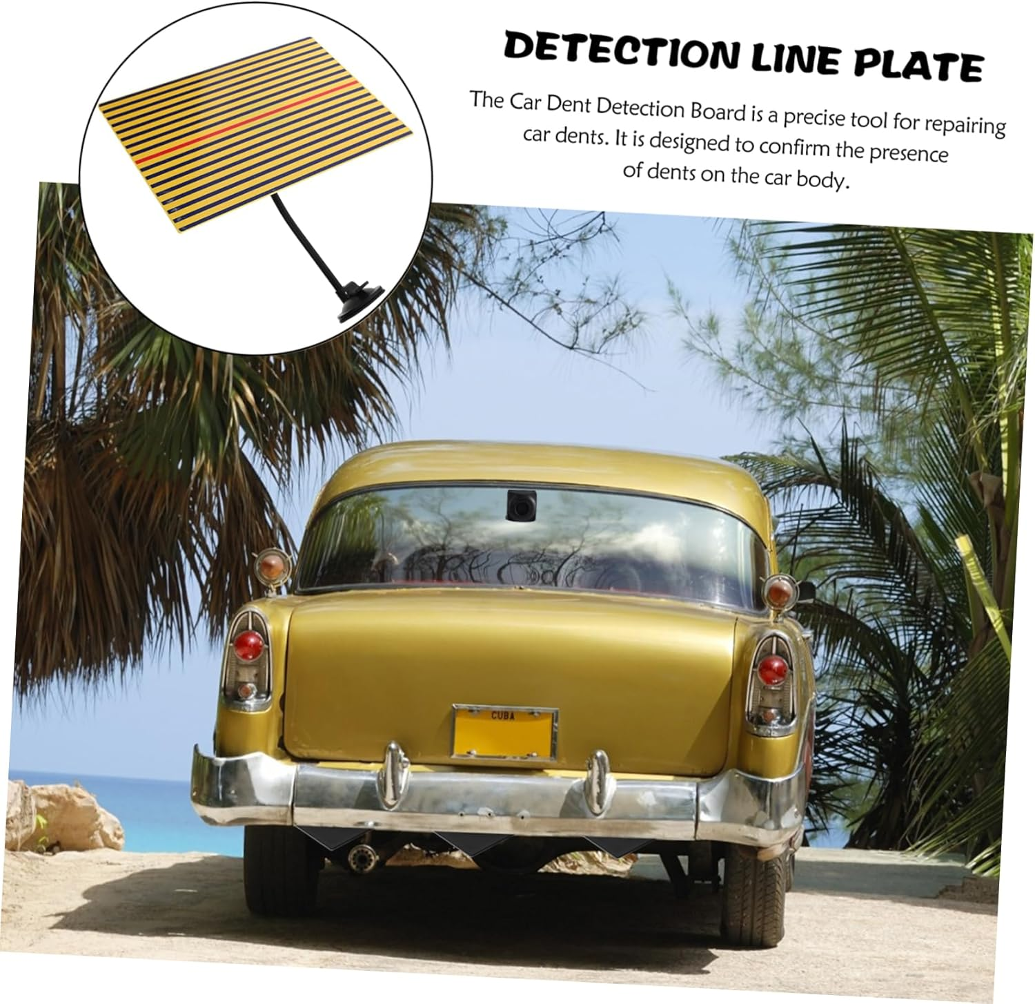 LALADEFIEE Auto Dent Removal Tool Light Board Paintless Dent Repair Reflector Panel for Automotive Body Repair Kit image number 5