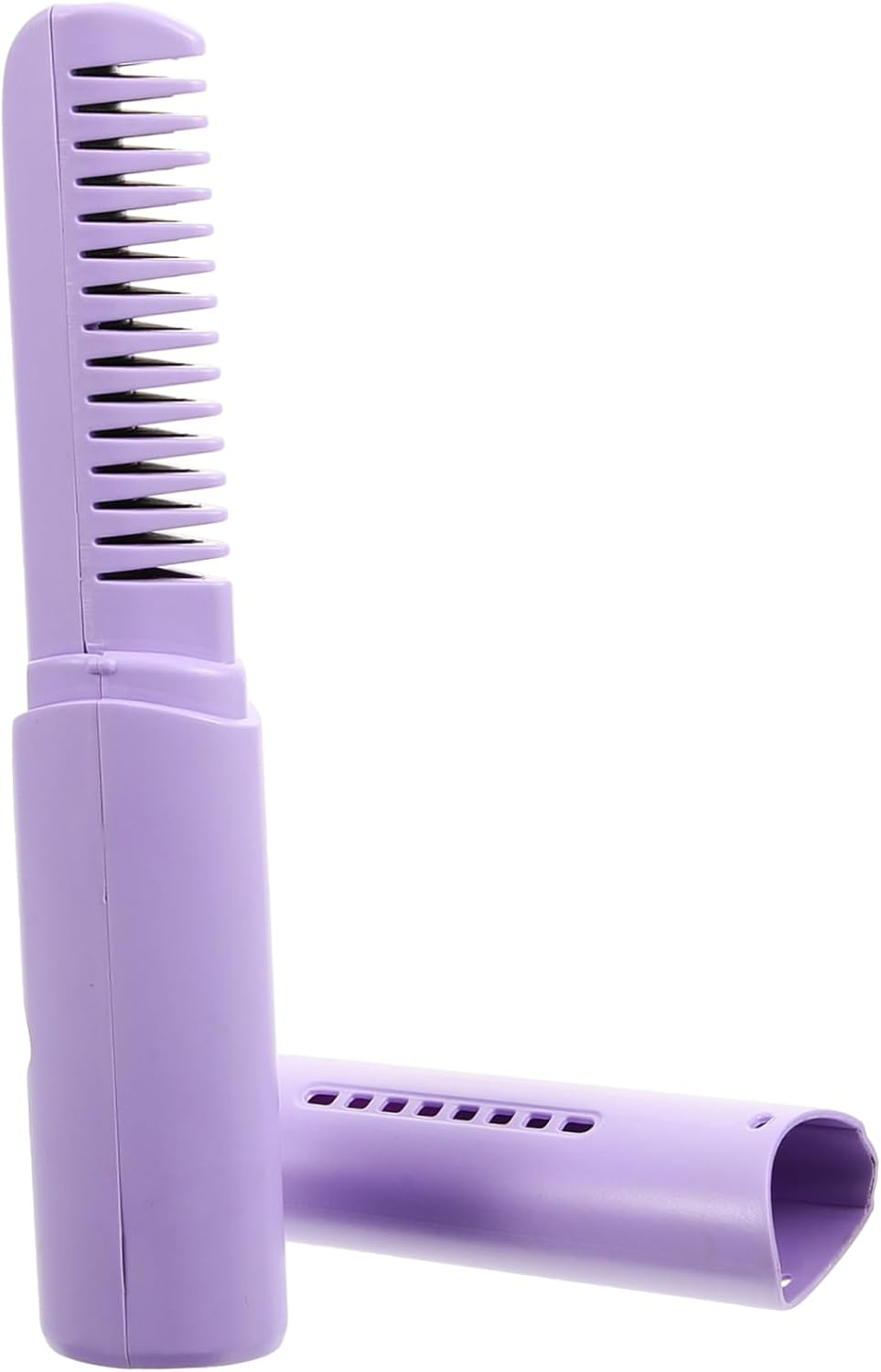 Gatuida USB Rechargeable Cordless Hair Straightener Brush Portable Compact Heated Comb for Travel Gentle Hair with Scalp Massage Function Damage Minimizing Material Convenient USB Charging image number 4