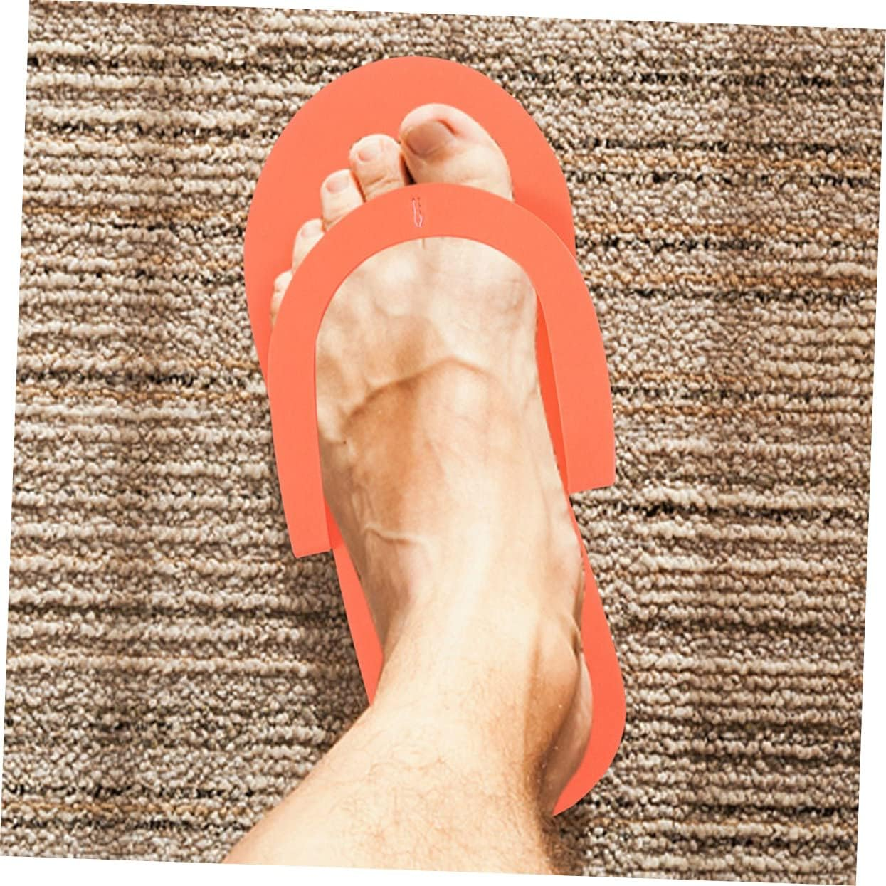 BESTYASH 24 Pairs Disposable EVA Foam Slippers for Pedicure Spa and Hotel Use Scald Beach Slippers for Men and Women Random Colors Comfortable and Lightweight image number 4