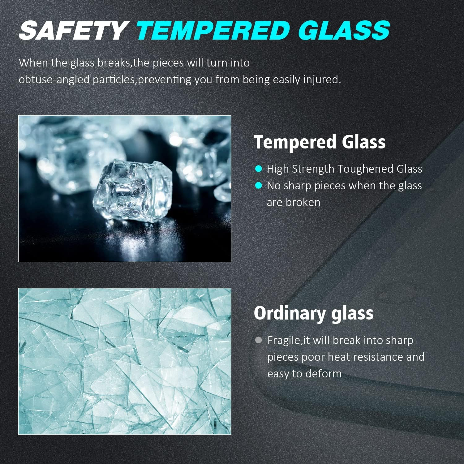 ELEGANT 1100 X 2000Mm Black Grid Painted Stain Walkin Shower Door, Shower Screen Wet Room Reversible 8Mm Safety Glass Shower Panel Frame Shower Cubicle for Bath image number 2