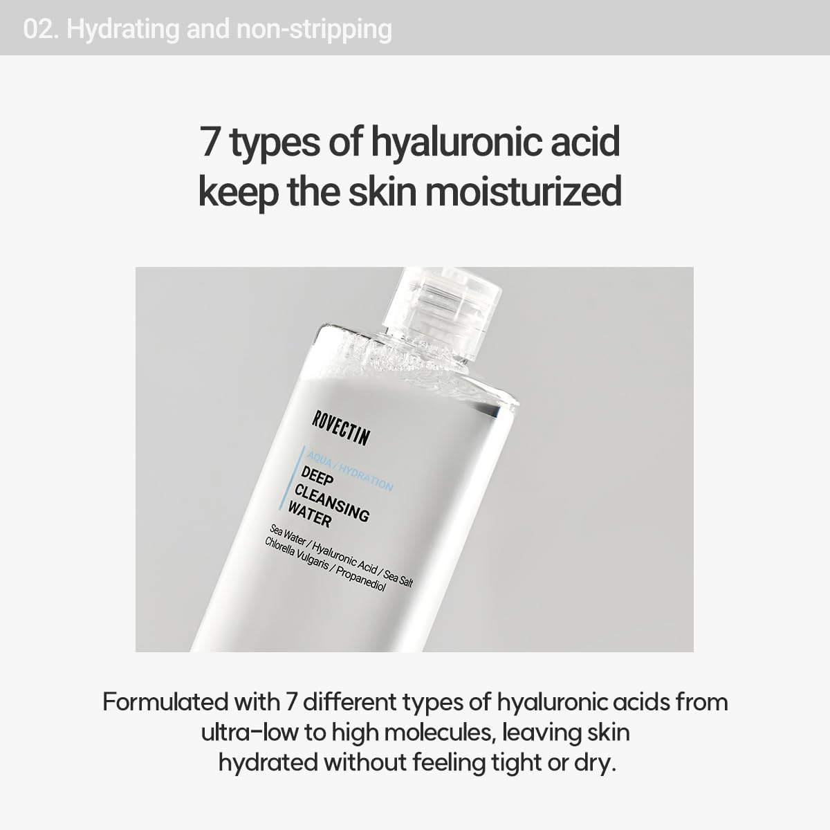 Rovectin Clean Marine Micellar Deep Cleansing Water 400 Ml image number 4