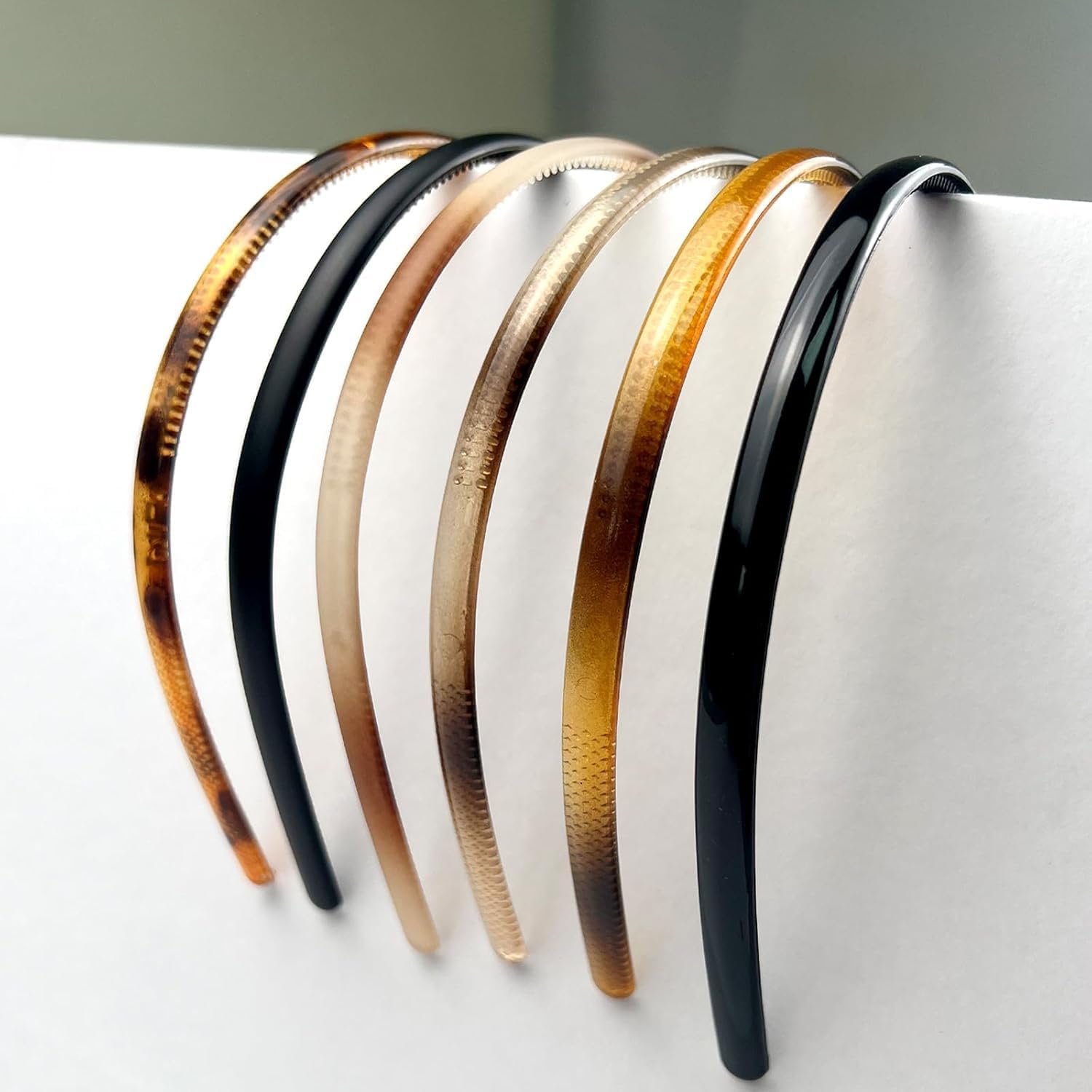 Shengsenfu 6 Pcs Toothed Hair Hoop Toothed Headband, Tooth Comb Hairband, Wavy Zigzag Headband, Plastic Hair Hoops Zigzag Hair Band, for Women Girls Fashion Hair Hoop, Plastic Sharks Tooth Hair Comb image number 2