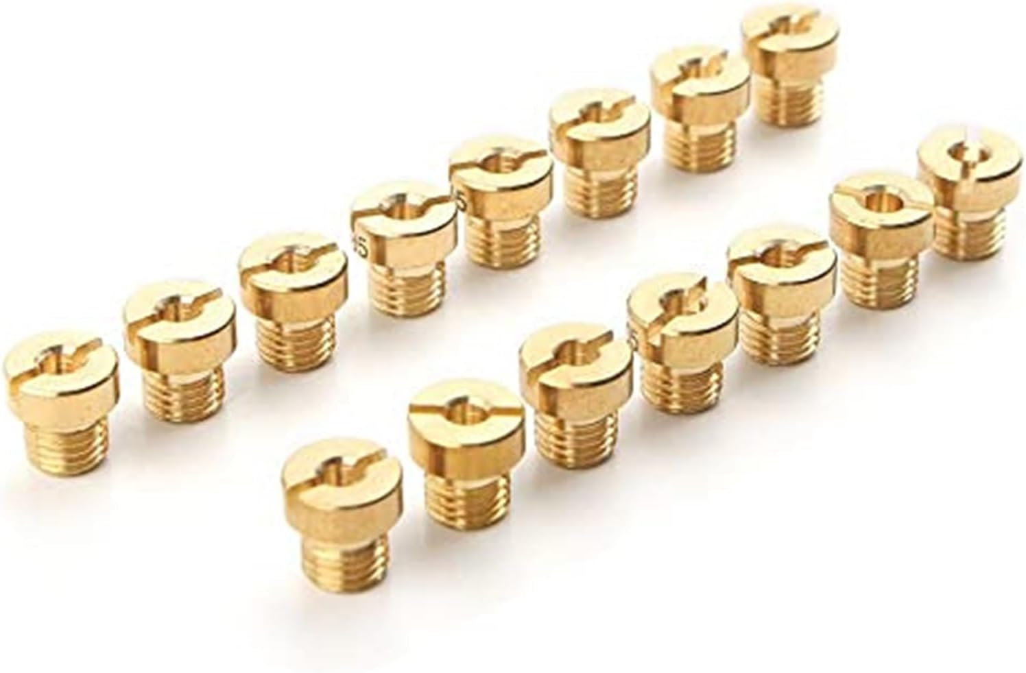 Qxryzp Carburetor Main Jet M6 Kit 60 65 70 75 80 85 90 95 100 105 110 115 120 125 130 15Pcs, for PHNL VHS-MIKUNI VM16-20 VHSA VHSB VHSC VHST PYA PYM Carb Carburettor Main Jet Nozzle Kit image number 3