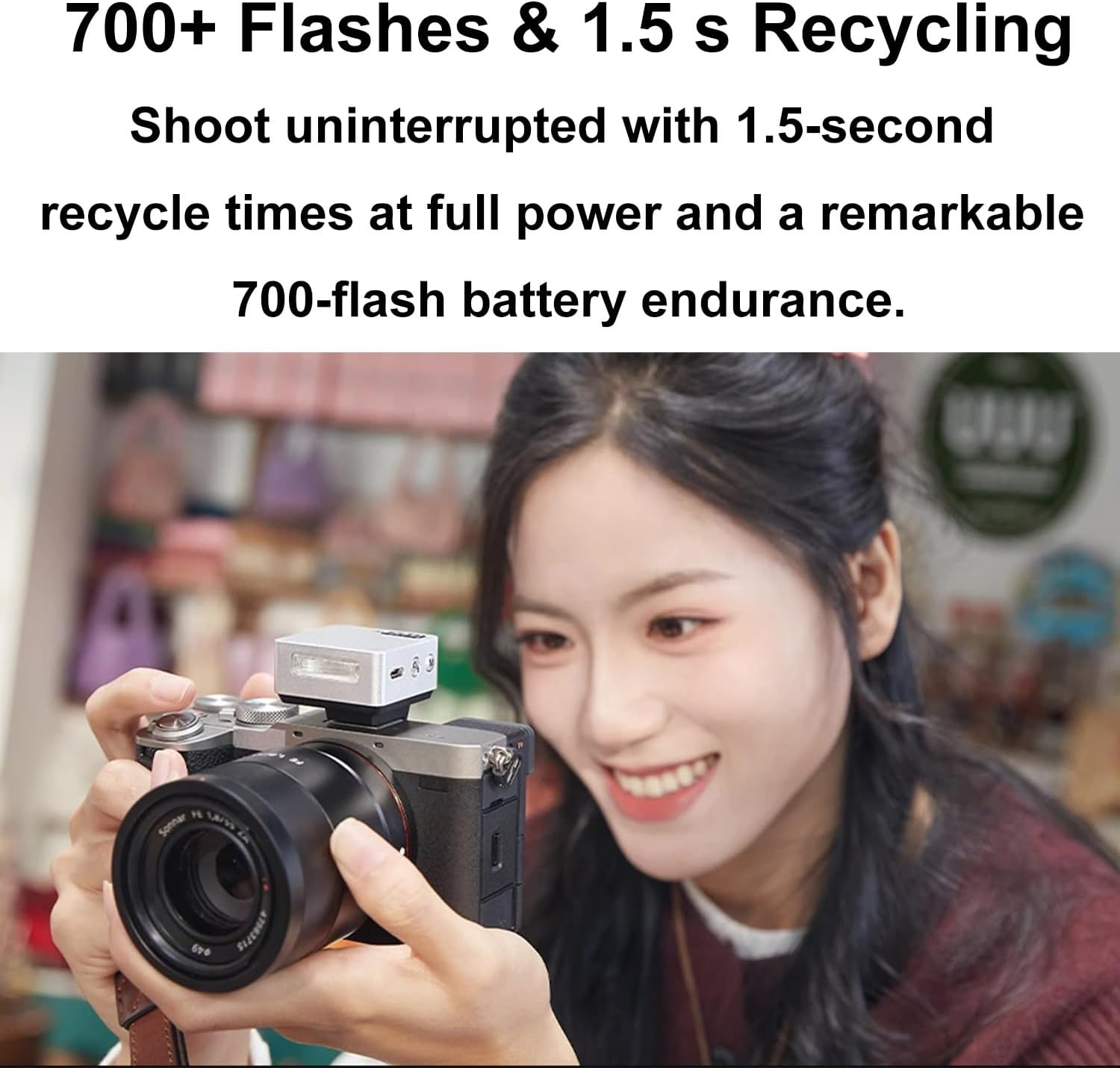 GODOX It20 R It20R TTL Camera Flash for Ricoh Camera Flash Speedlite Speedlight Light with 7.4V/300Mah Lithium Battery,1.5S Recycle Time,700 Full-Power Flashes,Ultra Compact,Magnetic Color Filter