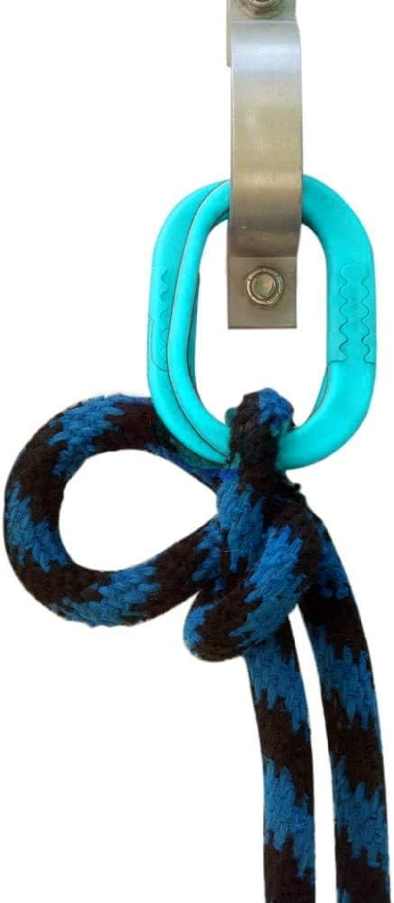 Safety Tie Injuries Preventing Horse Tether Tie - Portable, Versatile & Reusable Breakaway Horse Tie, Quick Release under Heavy Pressure W/ 5 Loop Settings, Multi-Purpose Horse Clip (2 Pcs Sky Blue)