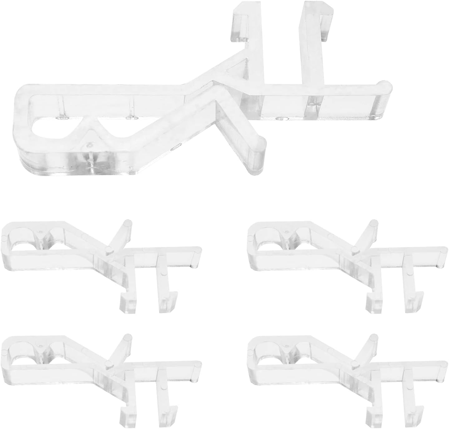 Emsea 20PCS 1.83 Inch Hidden Valance Clips Window Blinds Retainer Holder Clips Clear PVC Clips for Horizontal Blind Valance Home Decor image number 3