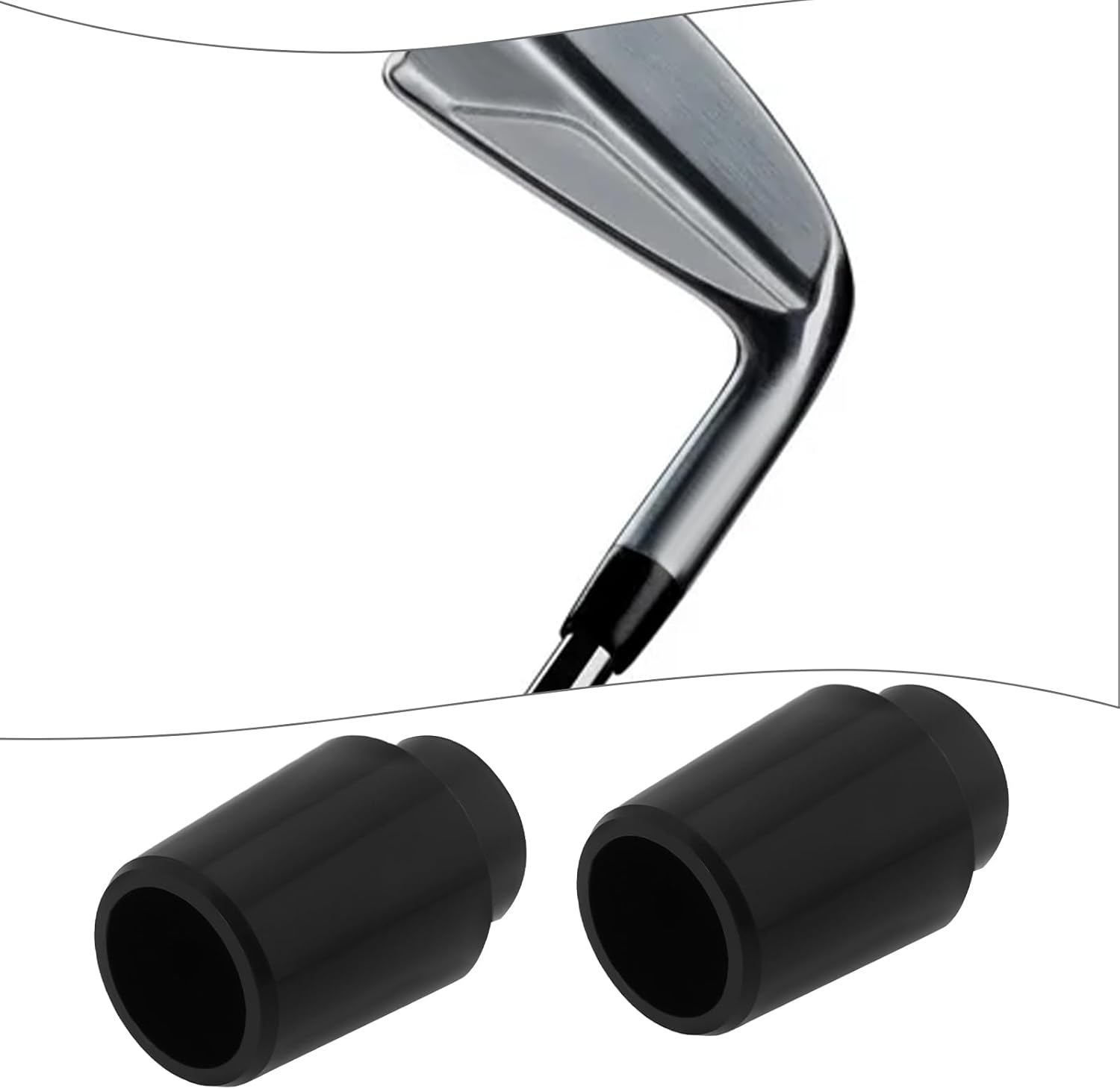 Ecsing 12Pcs Golf Ferrules Iron Rod Rubber Sleeve Rubber Ring Golf Shaft Sleeve Compatible with PXG 0211 0311 GEN2 GEN3 GEN4 GEN5 Black image number 4