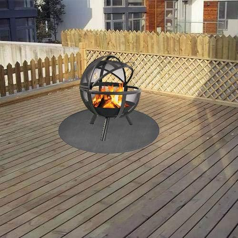 Fireproof Chimineas Mat for Deck,Protection Grill & Patio Fire Pit Pad Hearth Rug, Fireproof Mat, Deck Protector for Wood Burning Fire Pit, Gas Fire Pit, Charcoal Grill (48 Inch)
