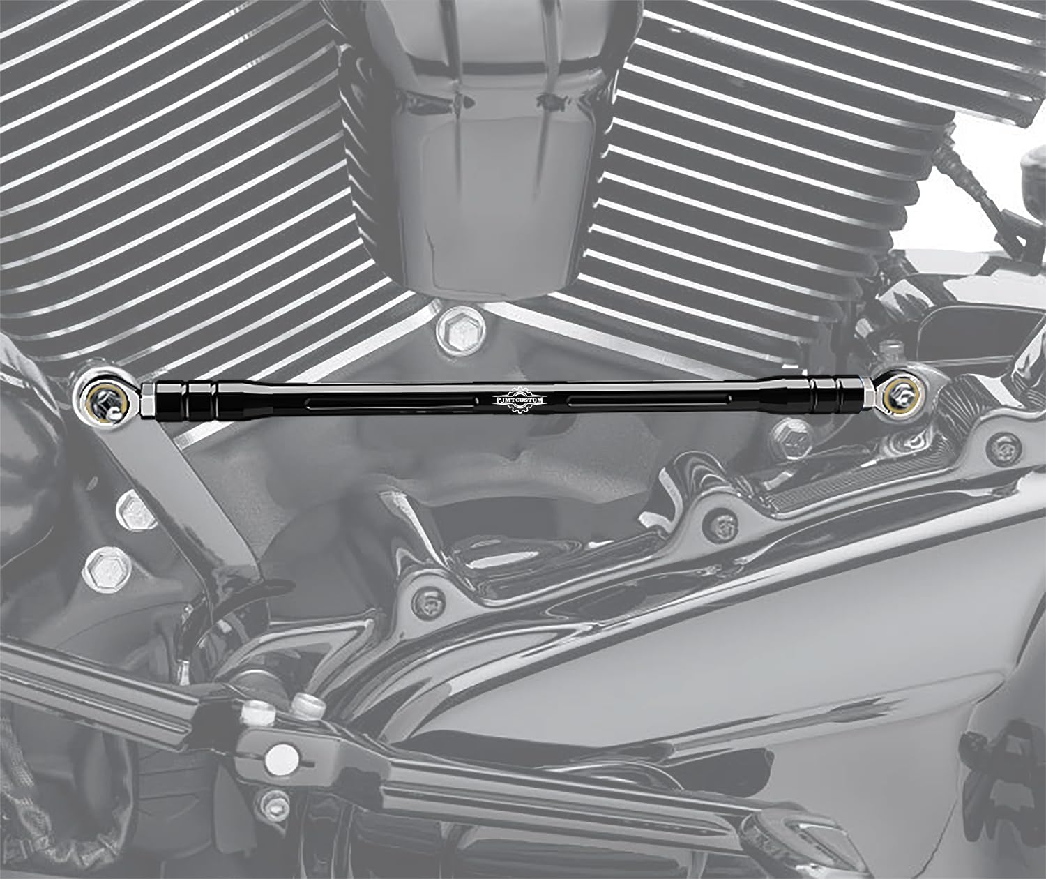 PJMTCUSTOM Black Gold Clutch Shift Shiter Linkage for Harley Davidson FL Softail and Touring Models