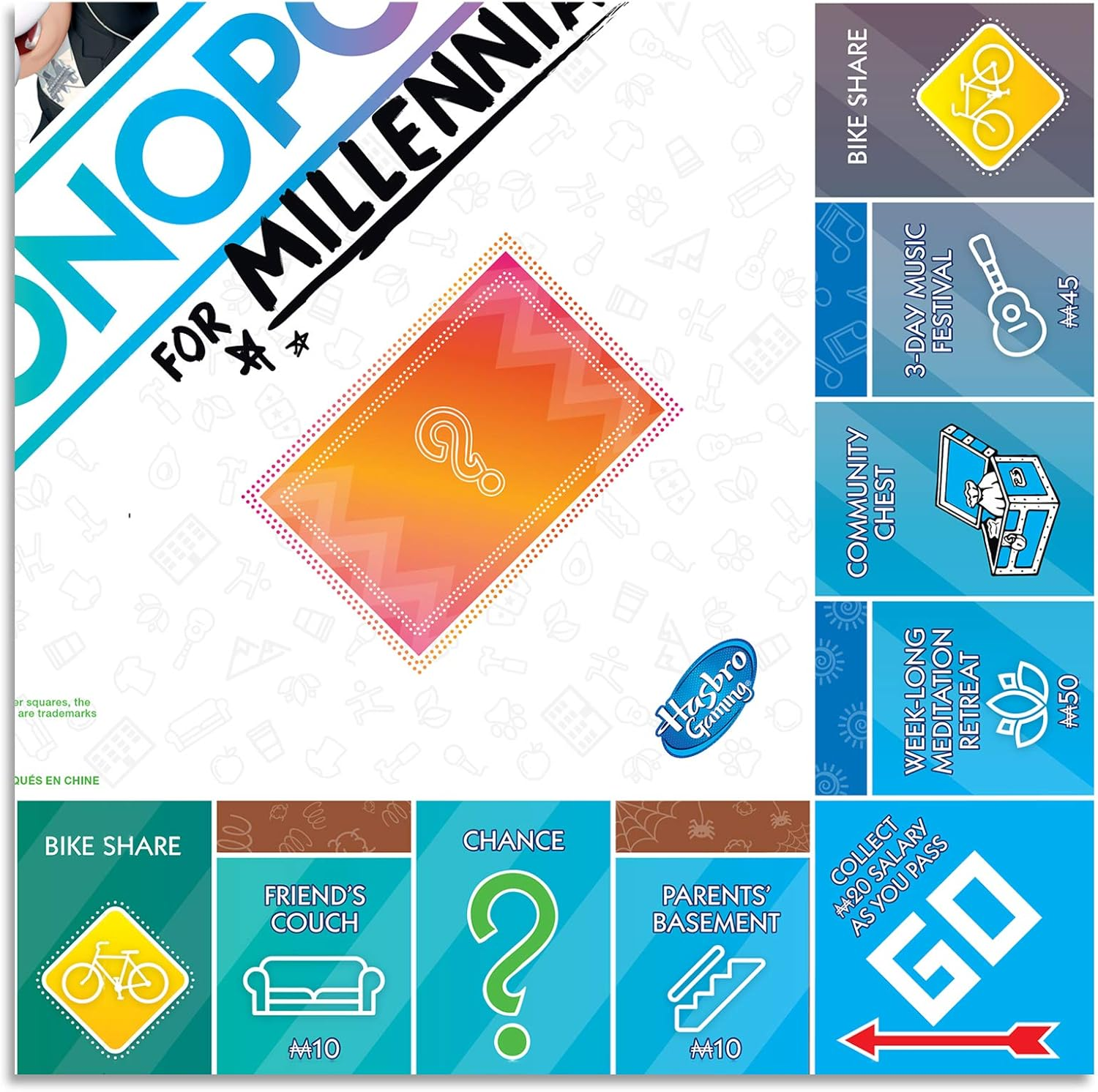 Monopoly for Millennials - Special Edition - Forget Real Estate - You Can'T Afford It Anyway - Family Board Games - Ages 8+ image number 3