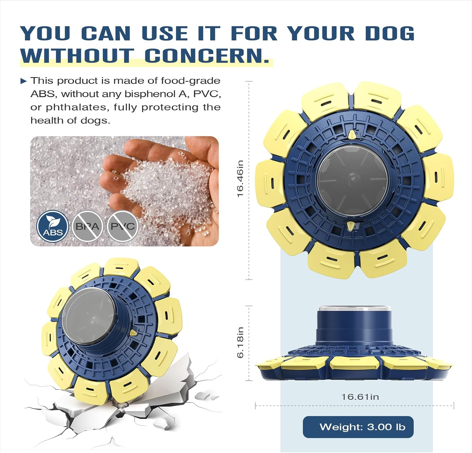 KADTC Level 3 in 1 Hard Dog Advanced Puzzle Toy for Smart Small/Medium/Large Dogs Difficult Challenging Food Puzzles Toys Slow Feeder Cognitive Intelligence Brain Mental Stimulation Mind Treat Games